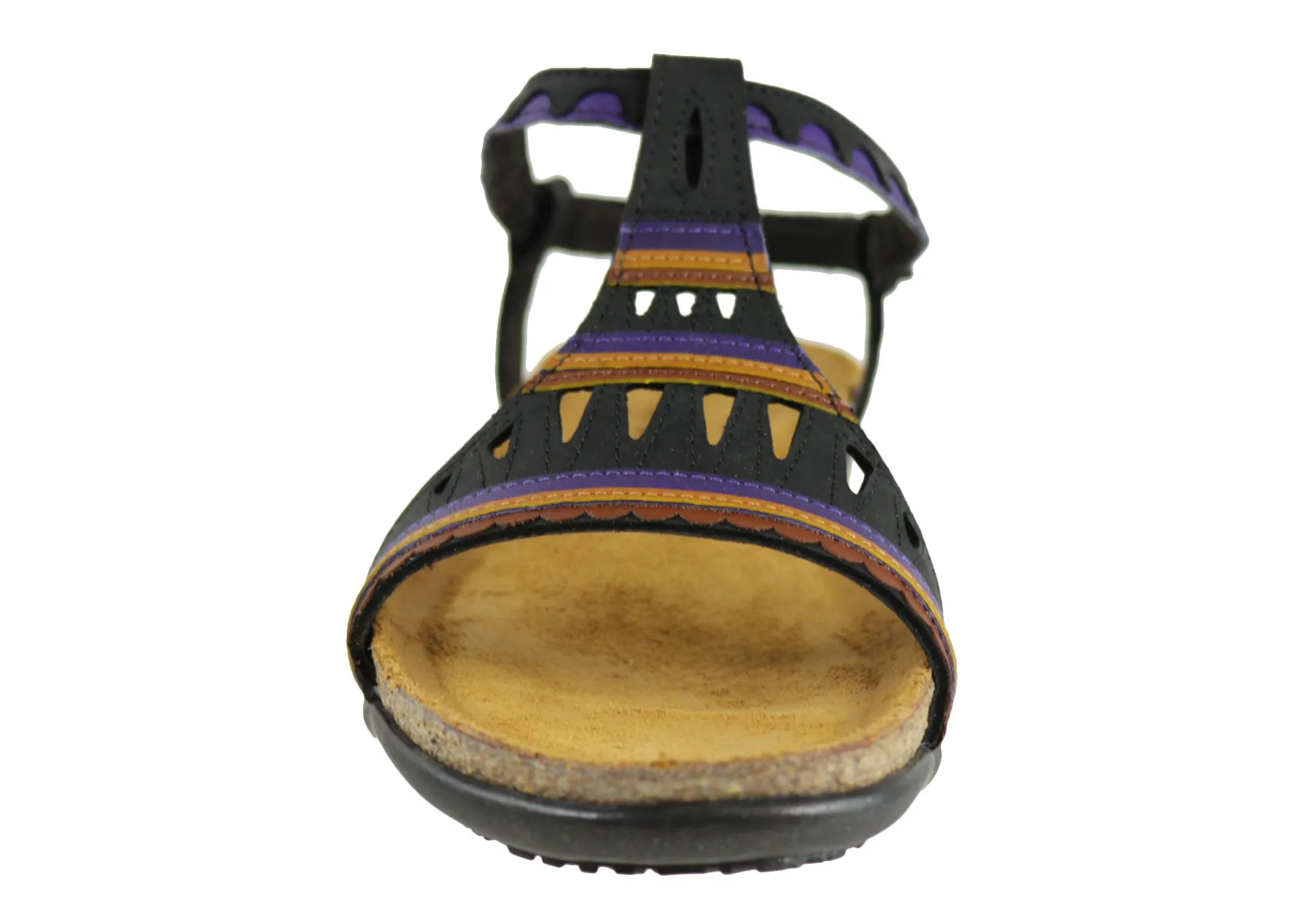 Naot Odelia Womens Comfort Cushioned Supportive Leather Flat Sandals Naot Shoes