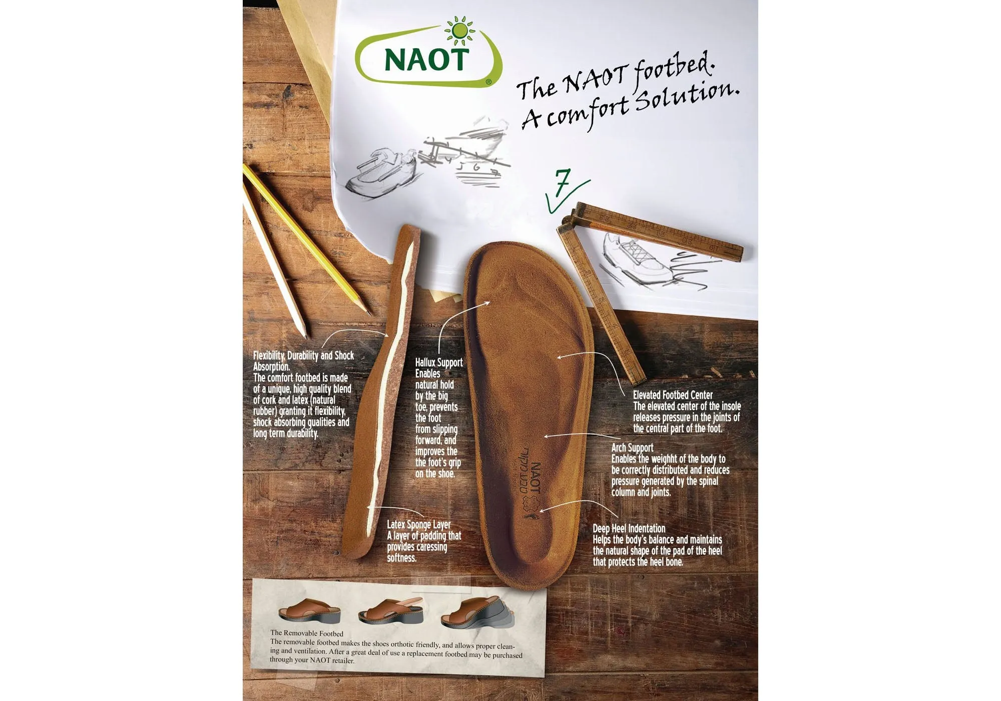 Naot Odelia Womens Comfort Cushioned Supportive Leather Flat Sandals Naot Shoes