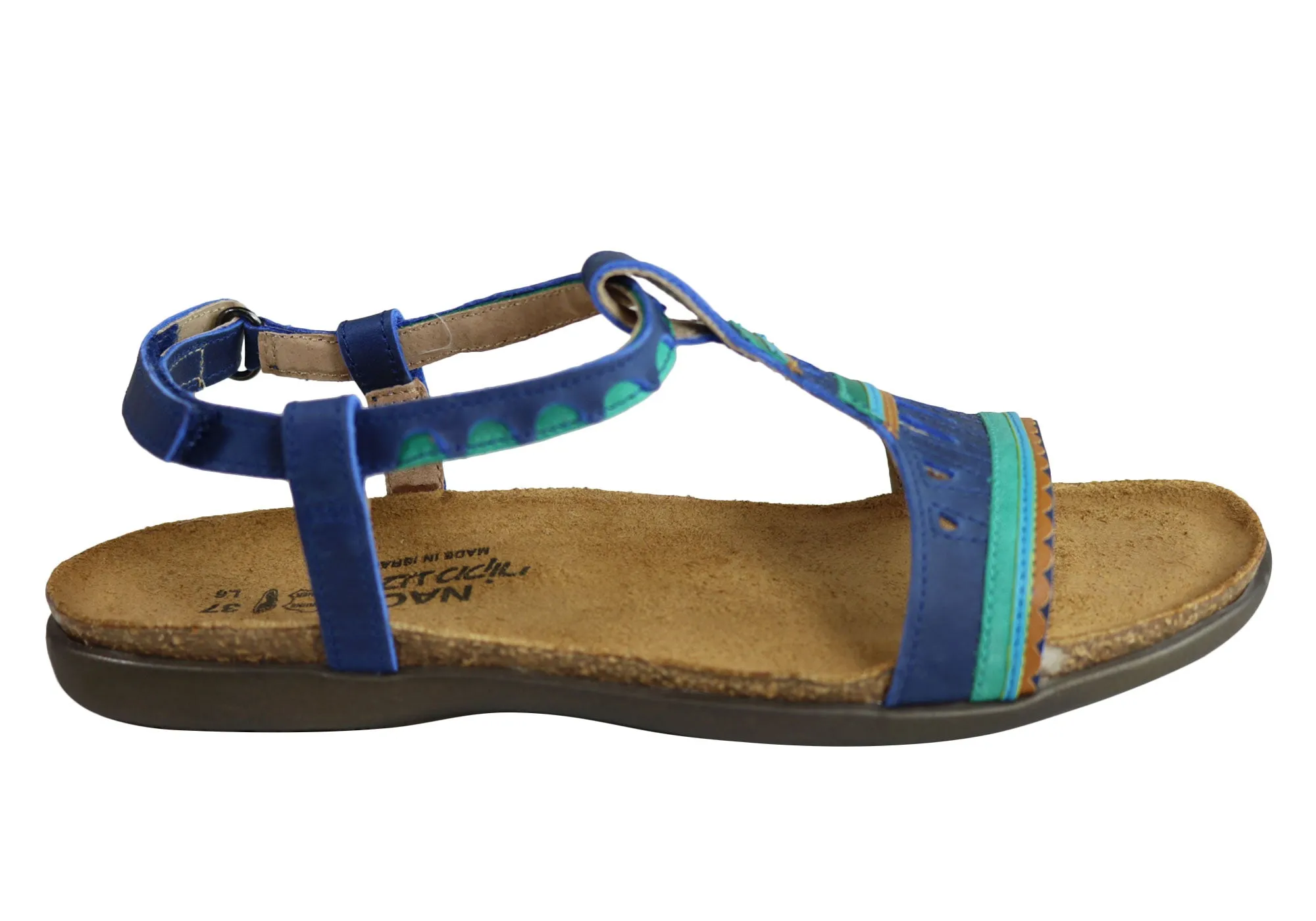 Naot Odelia Womens Comfort Cushioned Supportive Leather Flat Sandals Naot Shoes