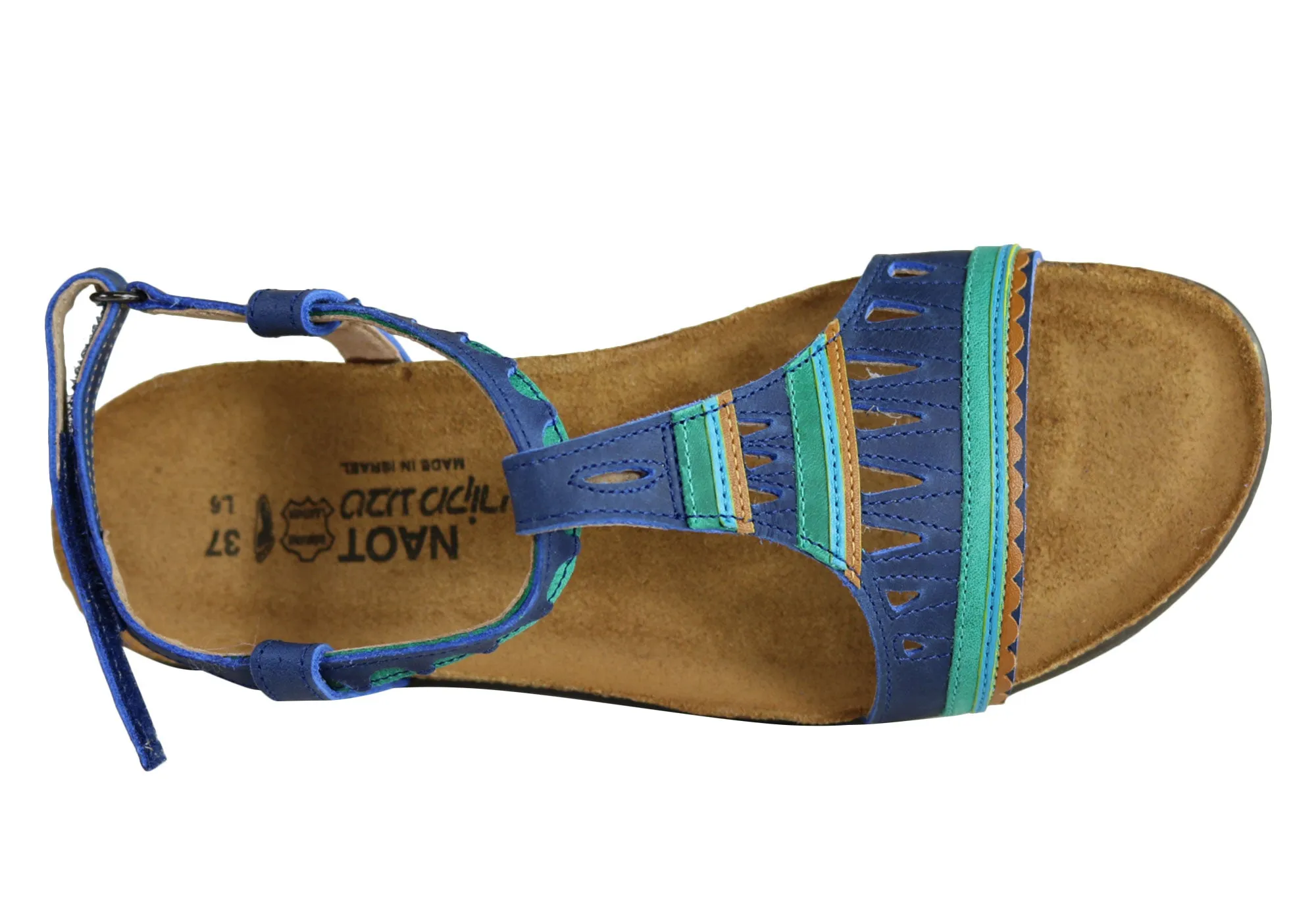 Naot Odelia Womens Comfort Cushioned Supportive Leather Flat Sandals Naot Shoes