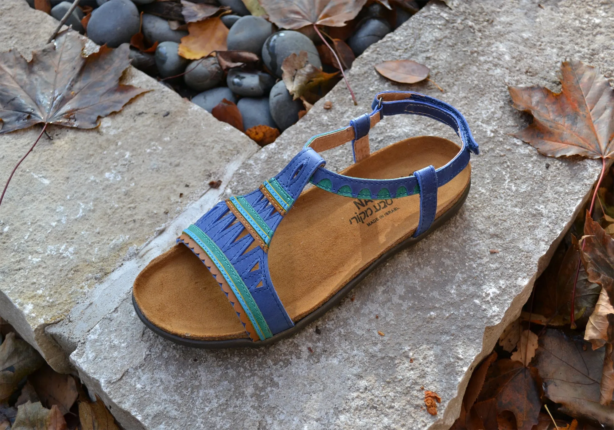 Naot Odelia Womens Comfort Cushioned Supportive Leather Flat Sandals Naot Shoes