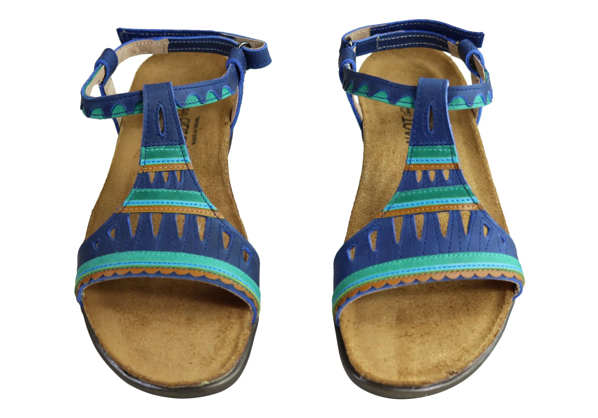 Naot Odelia Womens Comfort Cushioned Supportive Leather Flat Sandals Naot Shoes