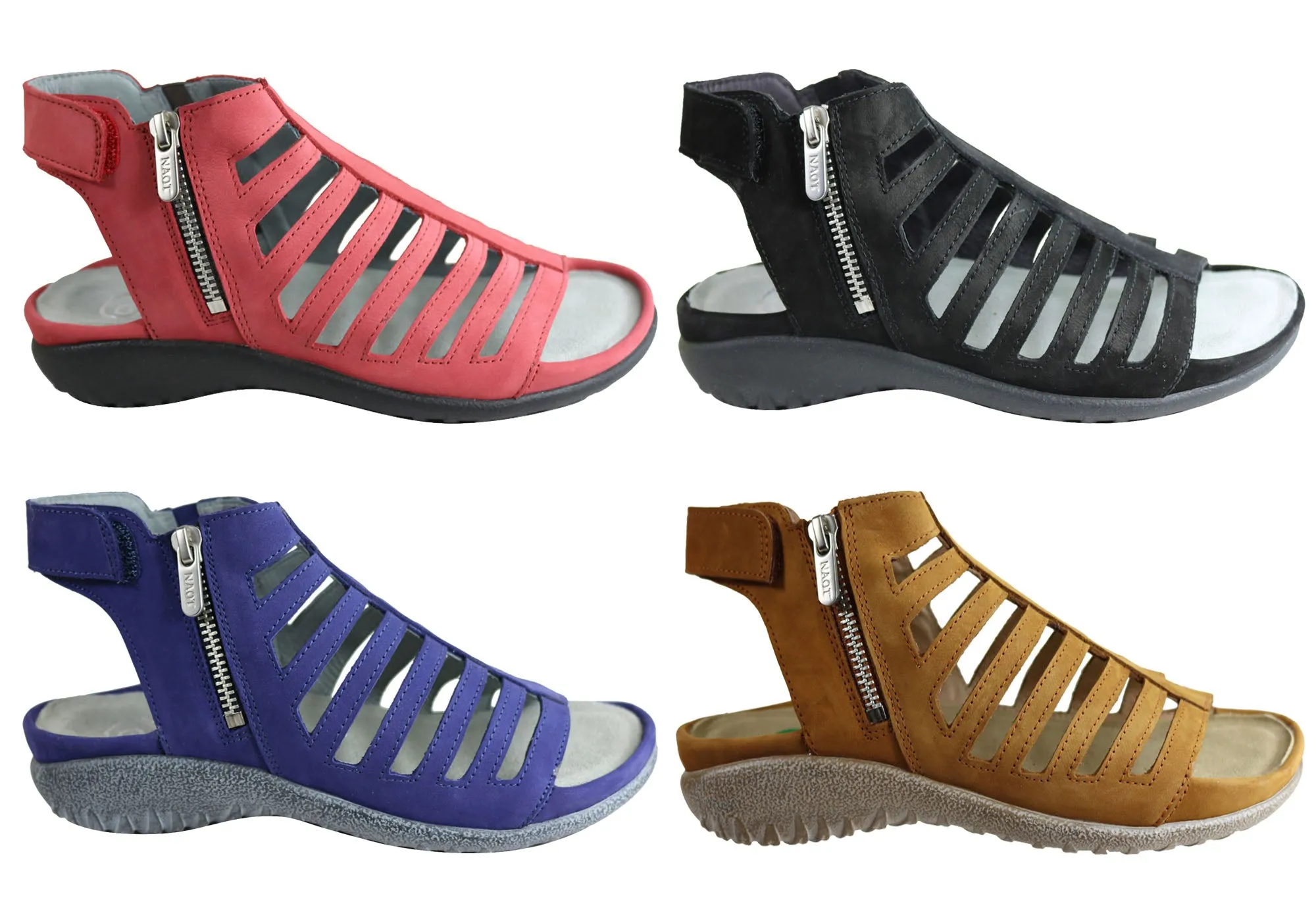 Naot Pitau Womens Leather Comfortable Orthotic Friendly Sandals Naot Shoes