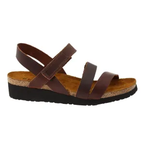 Naot Women's Kayla Buffalo Brown Leather