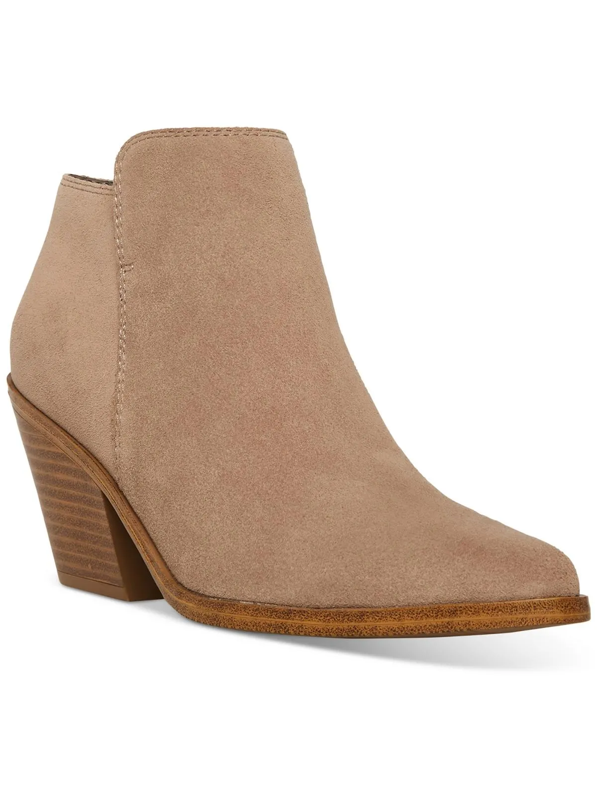 Nellie  Womens Leather Zipper Booties