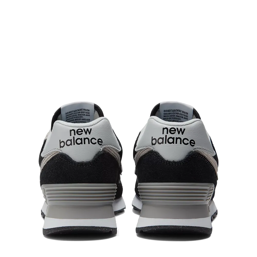 New Balance Women's 574 Sneaker in Black with White