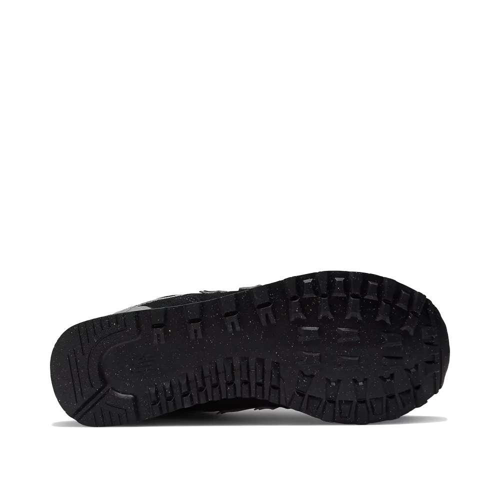New Balance Women's 574 Sneaker in Black with White