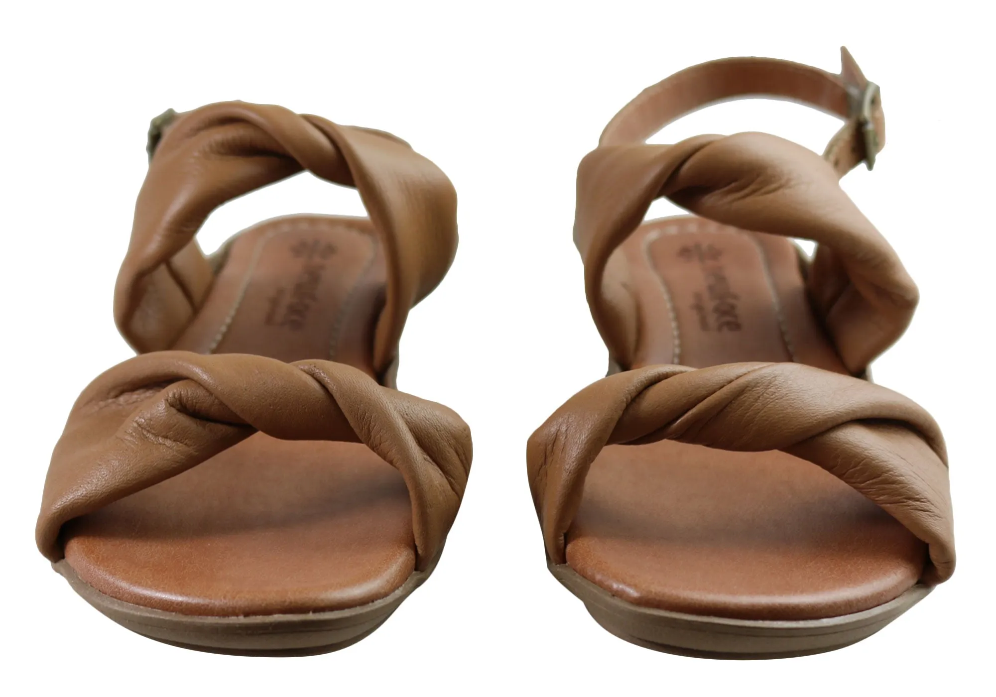 New Face Auckland Womens Comfortable Leather Sandals Made In Brazil New Face Shoes