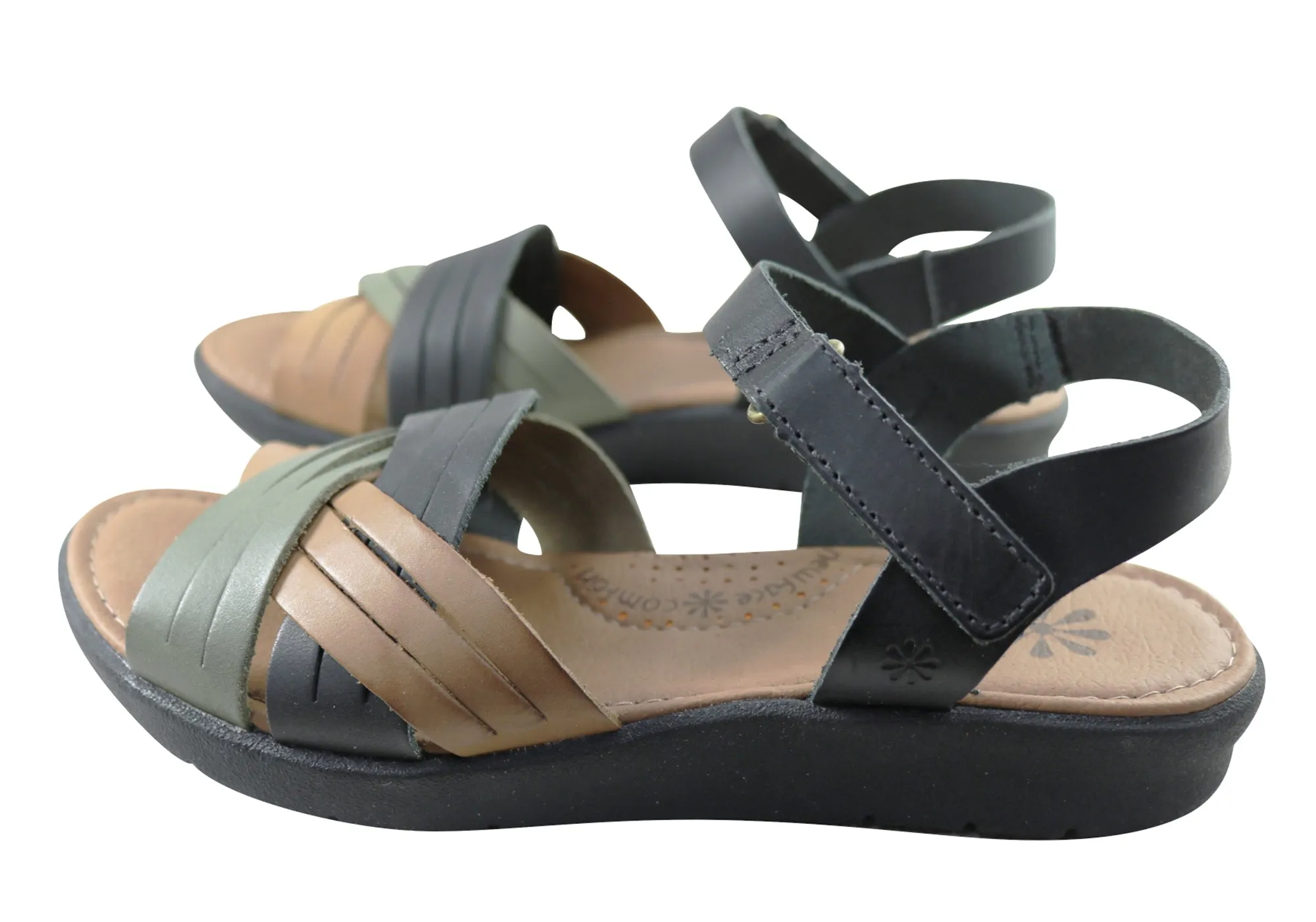 New Face Bellis Womens Comfortable Leather Sandals Made In Brazil New Face Shoes