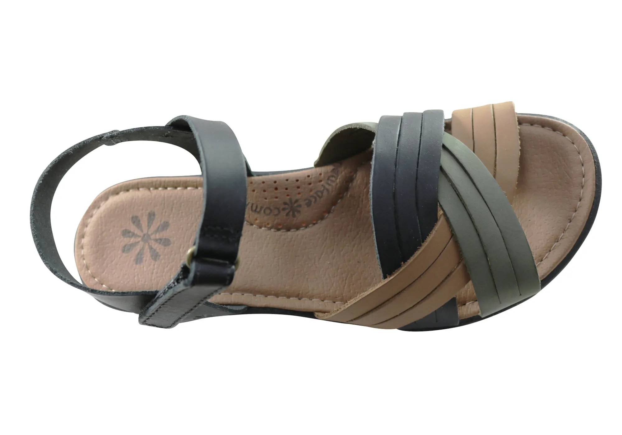 New Face Bellis Womens Comfortable Leather Sandals Made In Brazil New Face Shoes