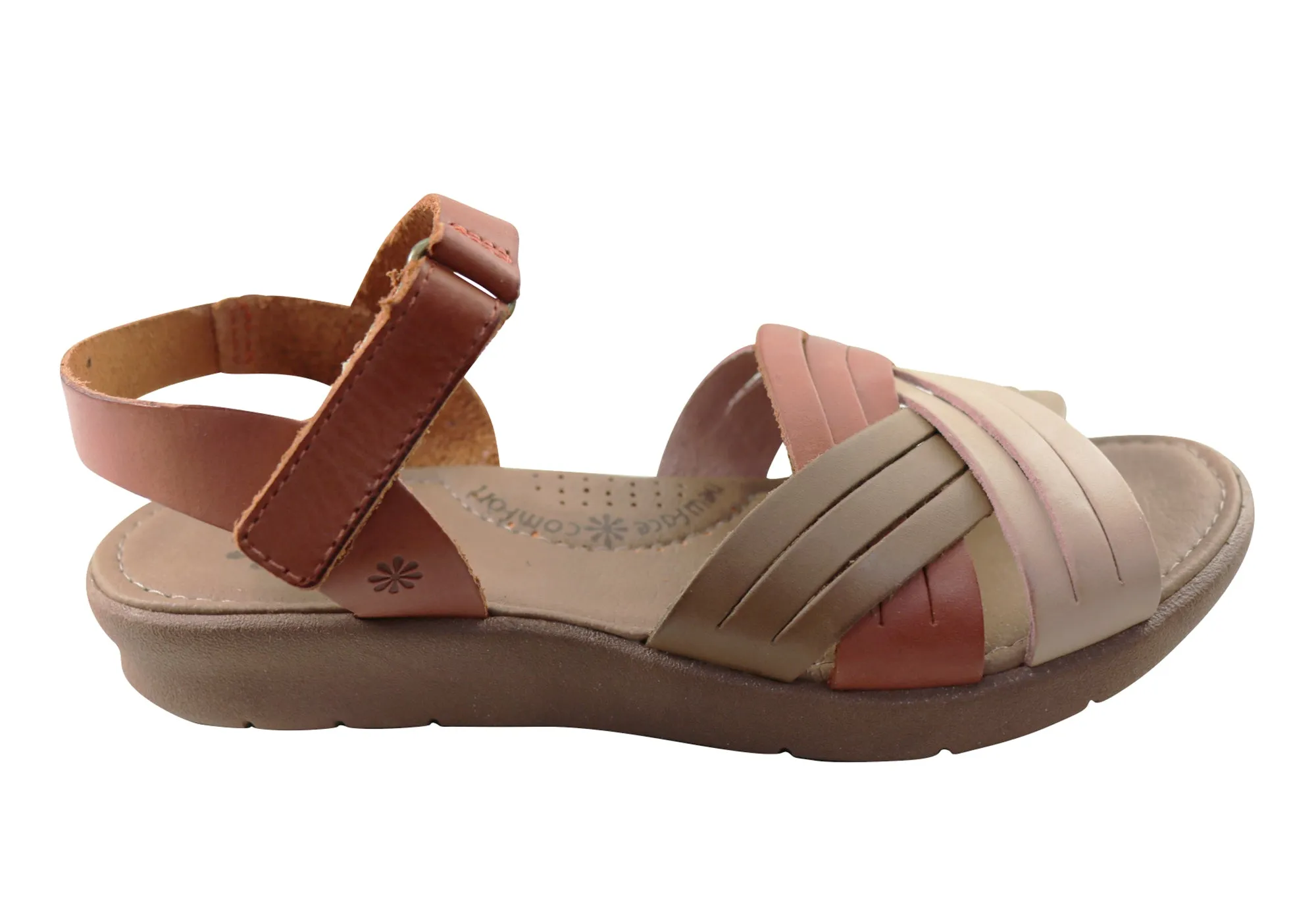 New Face Bellis Womens Comfortable Leather Sandals Made In Brazil New Face Shoes