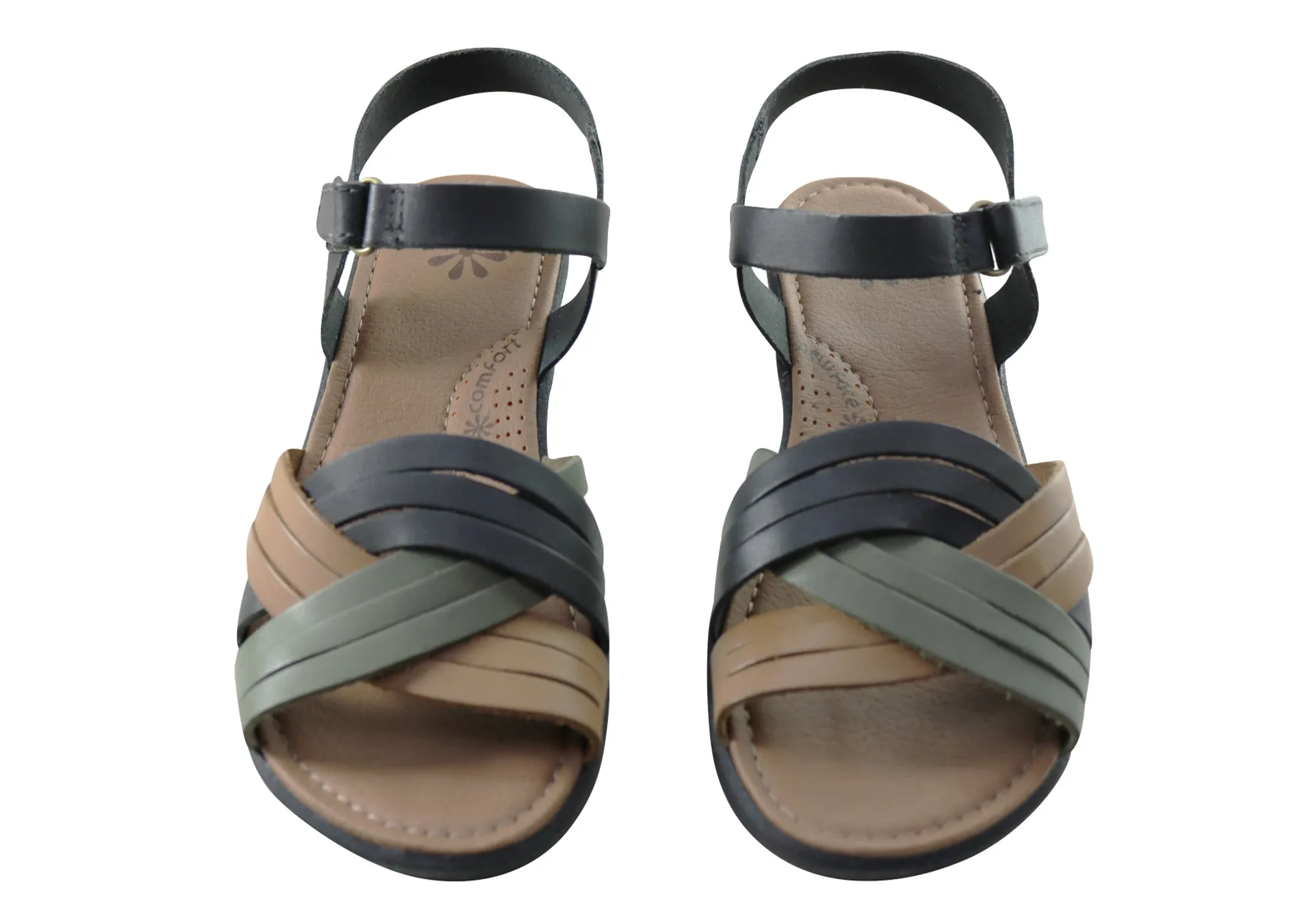 New Face Bellis Womens Comfortable Leather Sandals Made In Brazil New Face Shoes