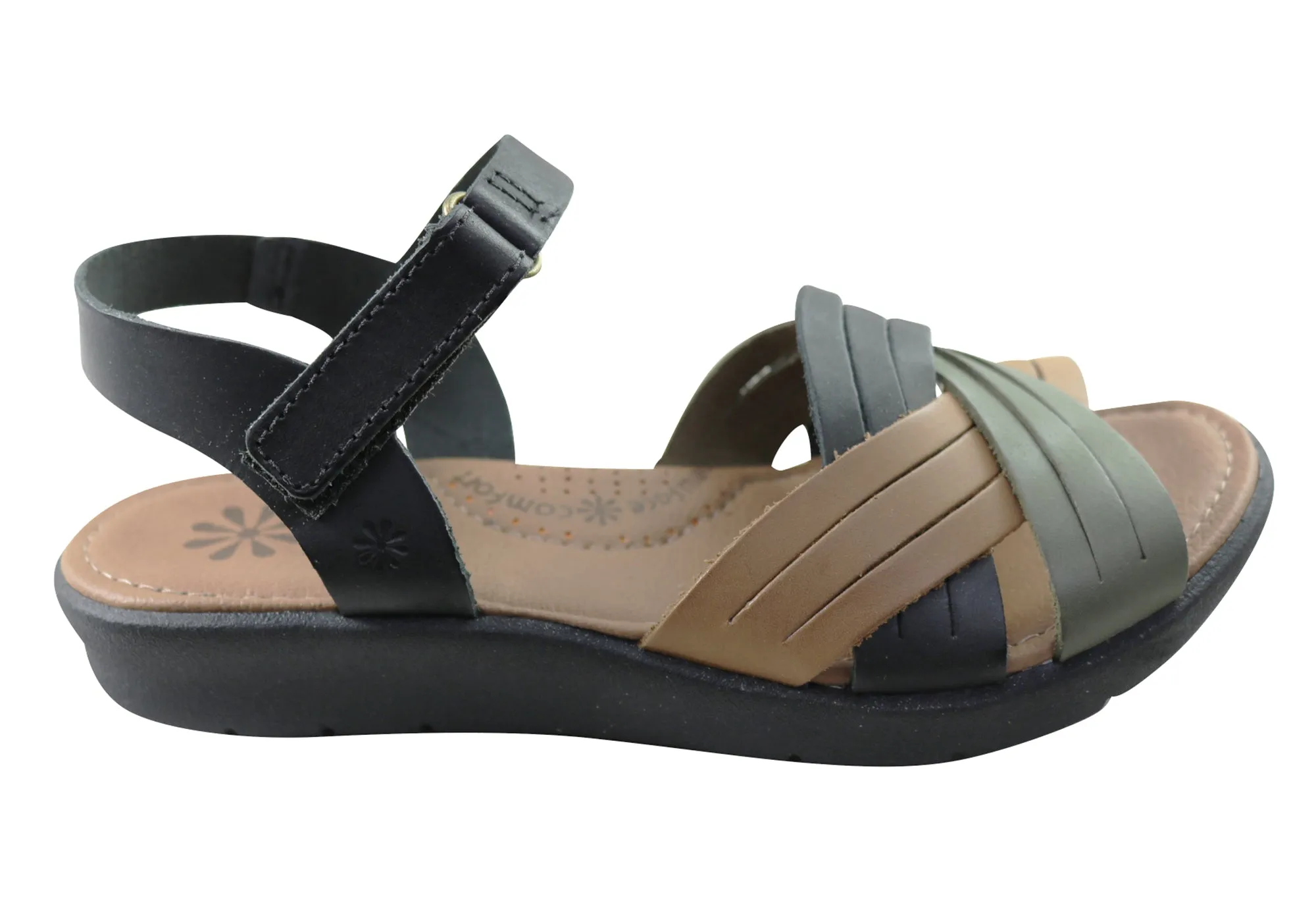 New Face Bellis Womens Comfortable Leather Sandals Made In Brazil New Face Shoes