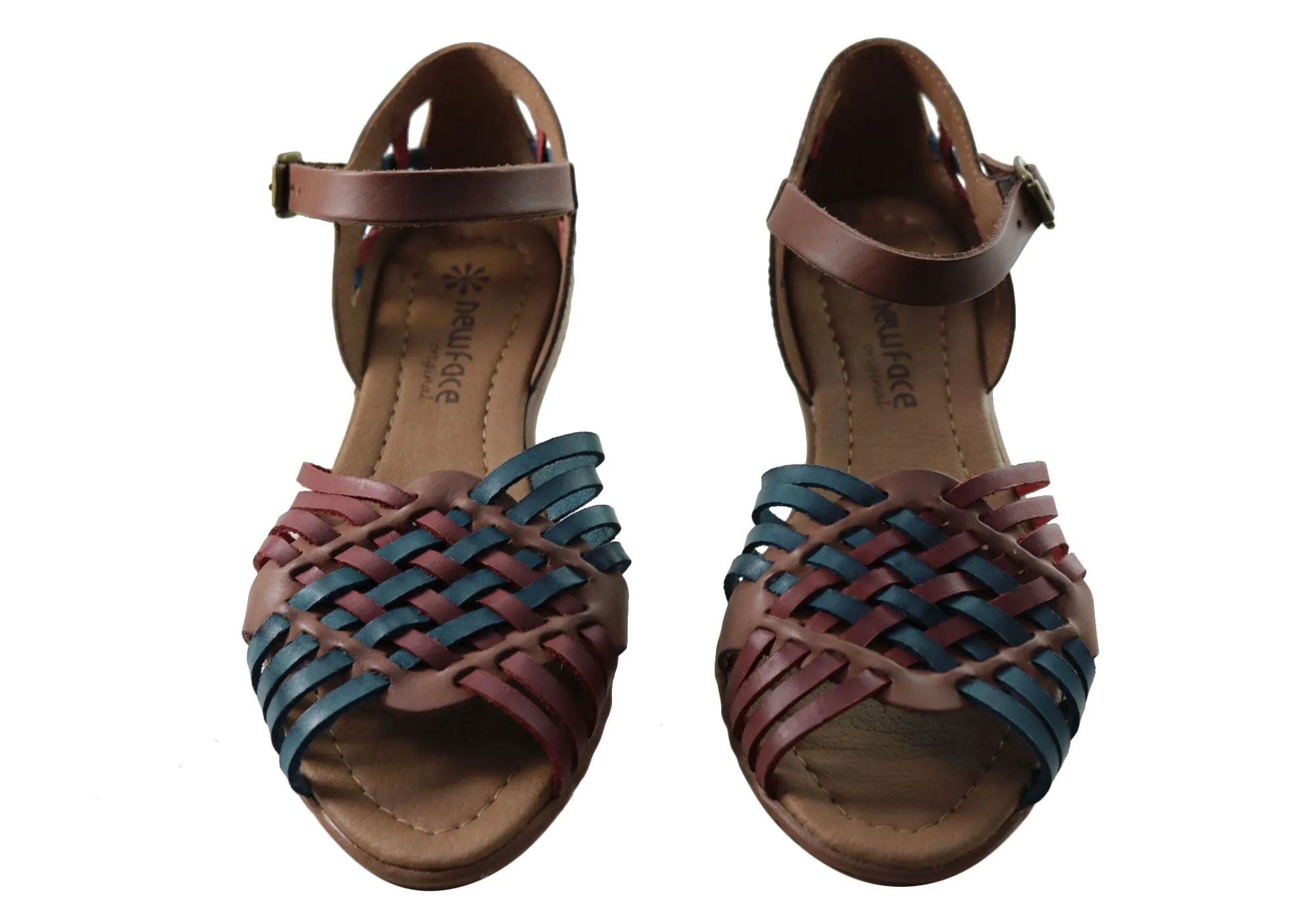 New Face Tamara Womens Comfortable Leather Sandals Made In Brazil New Face Shoes