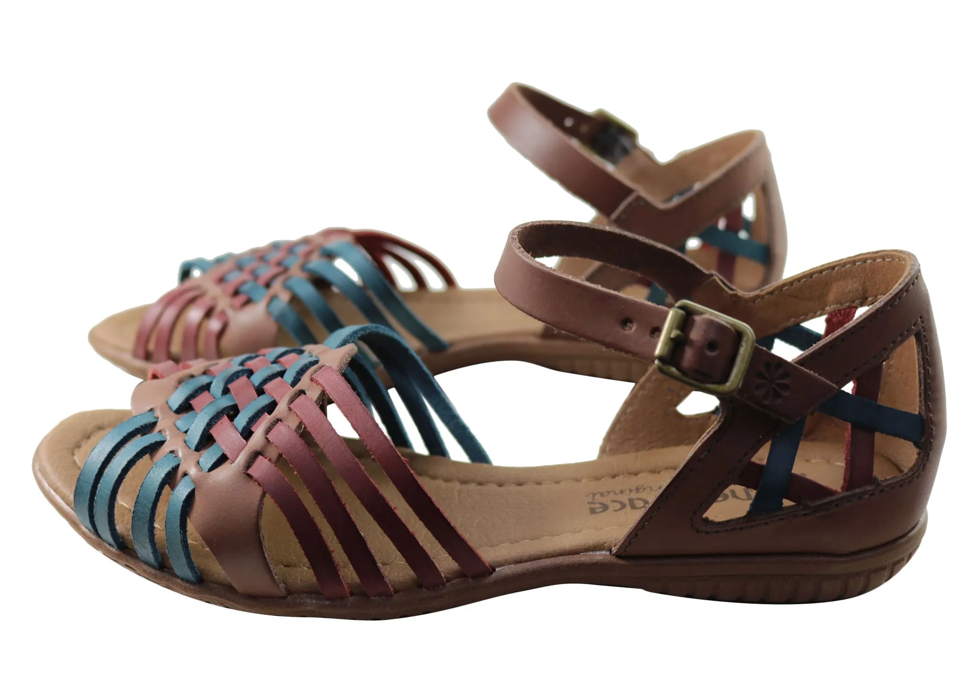New Face Tamara Womens Comfortable Leather Sandals Made In Brazil New Face Shoes