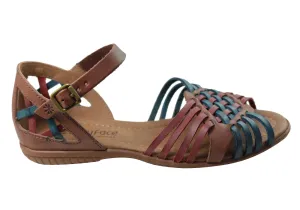 New Face Tamara Womens Comfortable Leather Sandals Made In Brazil New Face Shoes