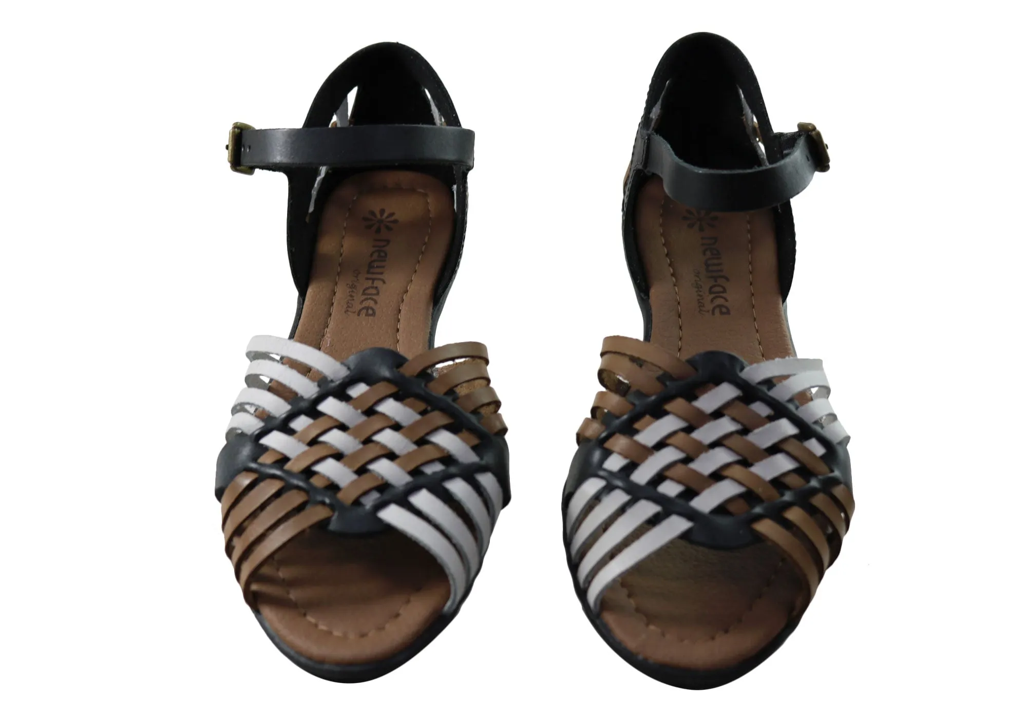 New Face Tamara Womens Comfortable Leather Sandals Made In Brazil New Face Shoes