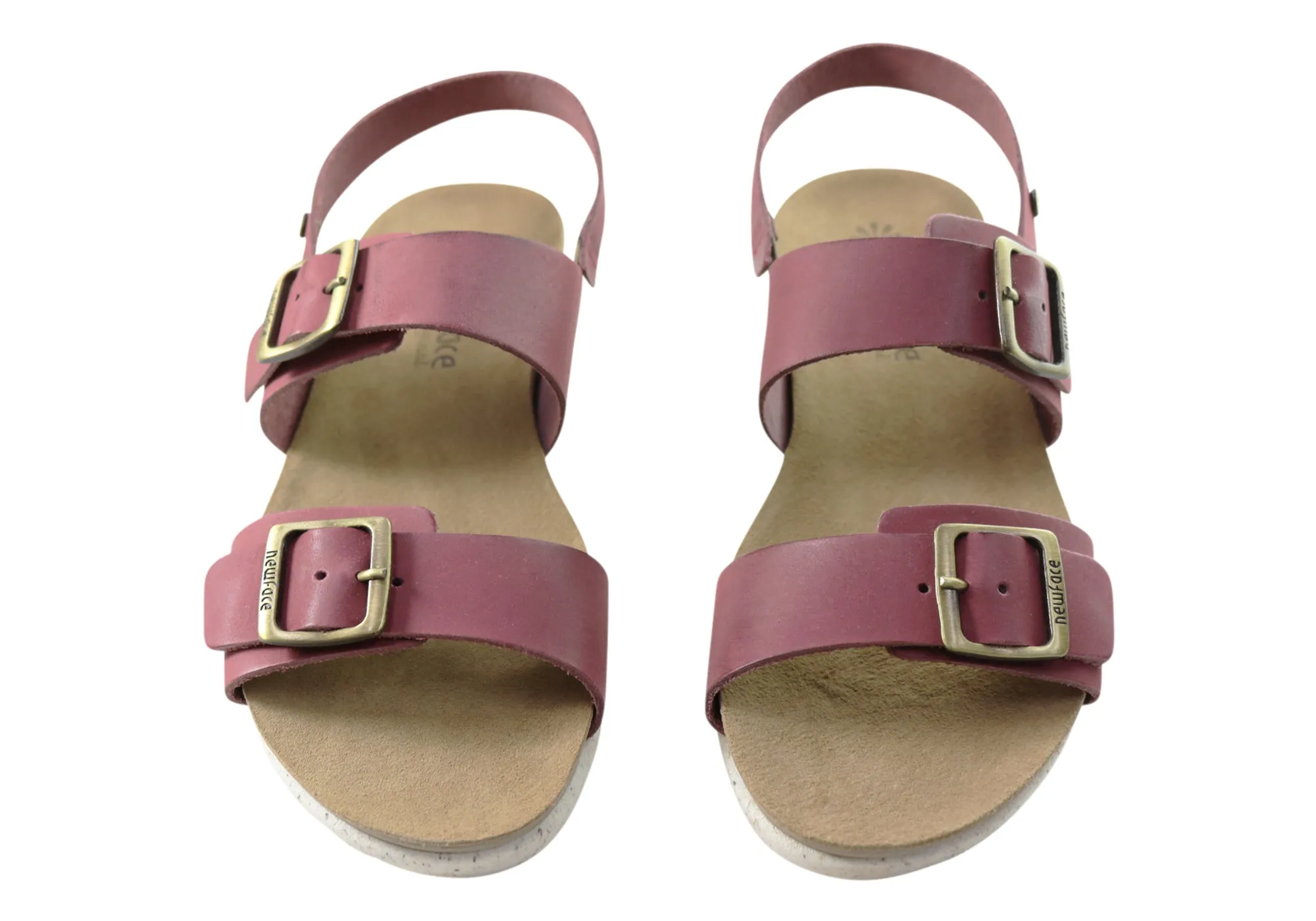 New Face Valley Womens Comfortable Leather Sandals Made In Brazil New Face Shoes