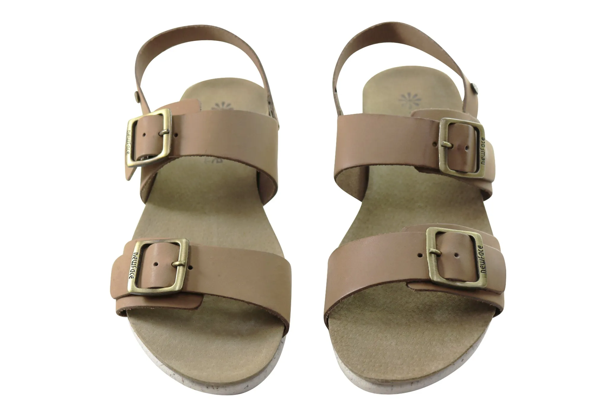 New Face Valley Womens Comfortable Leather Sandals Made In Brazil New Face Shoes