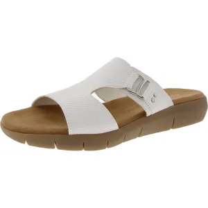 NEWWIP Womens Padded Insole Manmade Slide Sandals