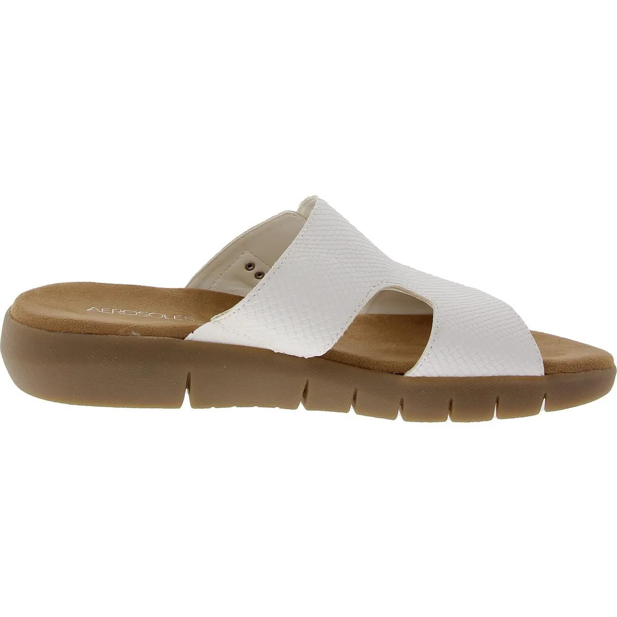 NEWWIP Womens Padded Insole Manmade Slide Sandals