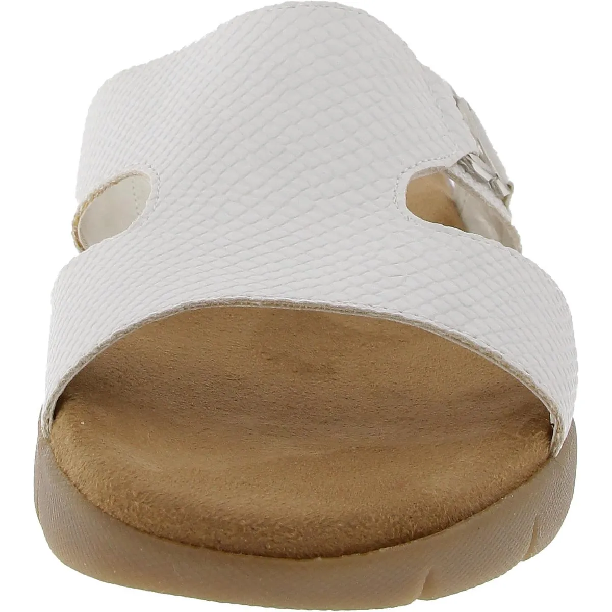 NEWWIP Womens Padded Insole Manmade Slide Sandals