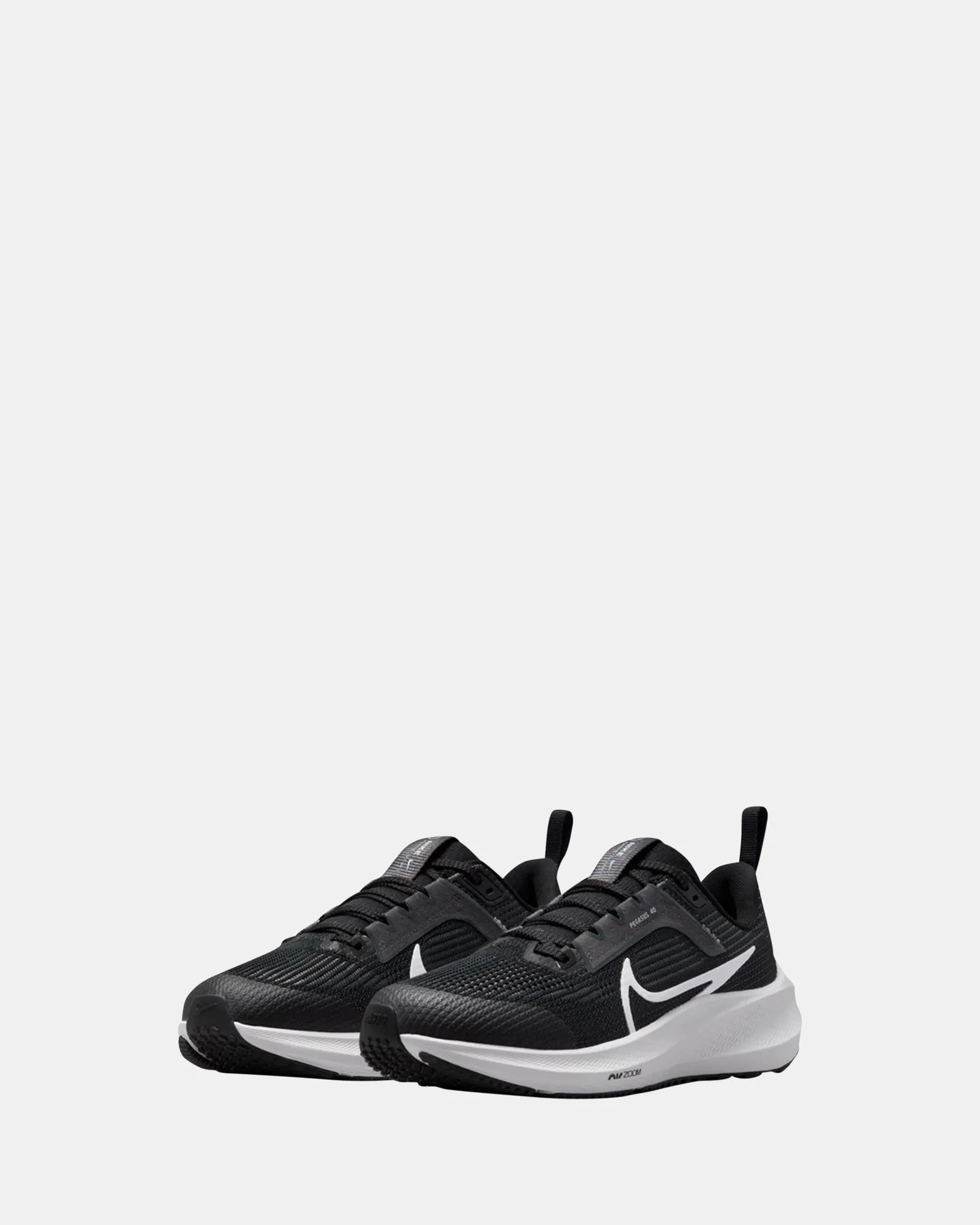 Nike Kids' Shoes Air Zoom Pegasus 40 Grade School Black/White/Iron Grey