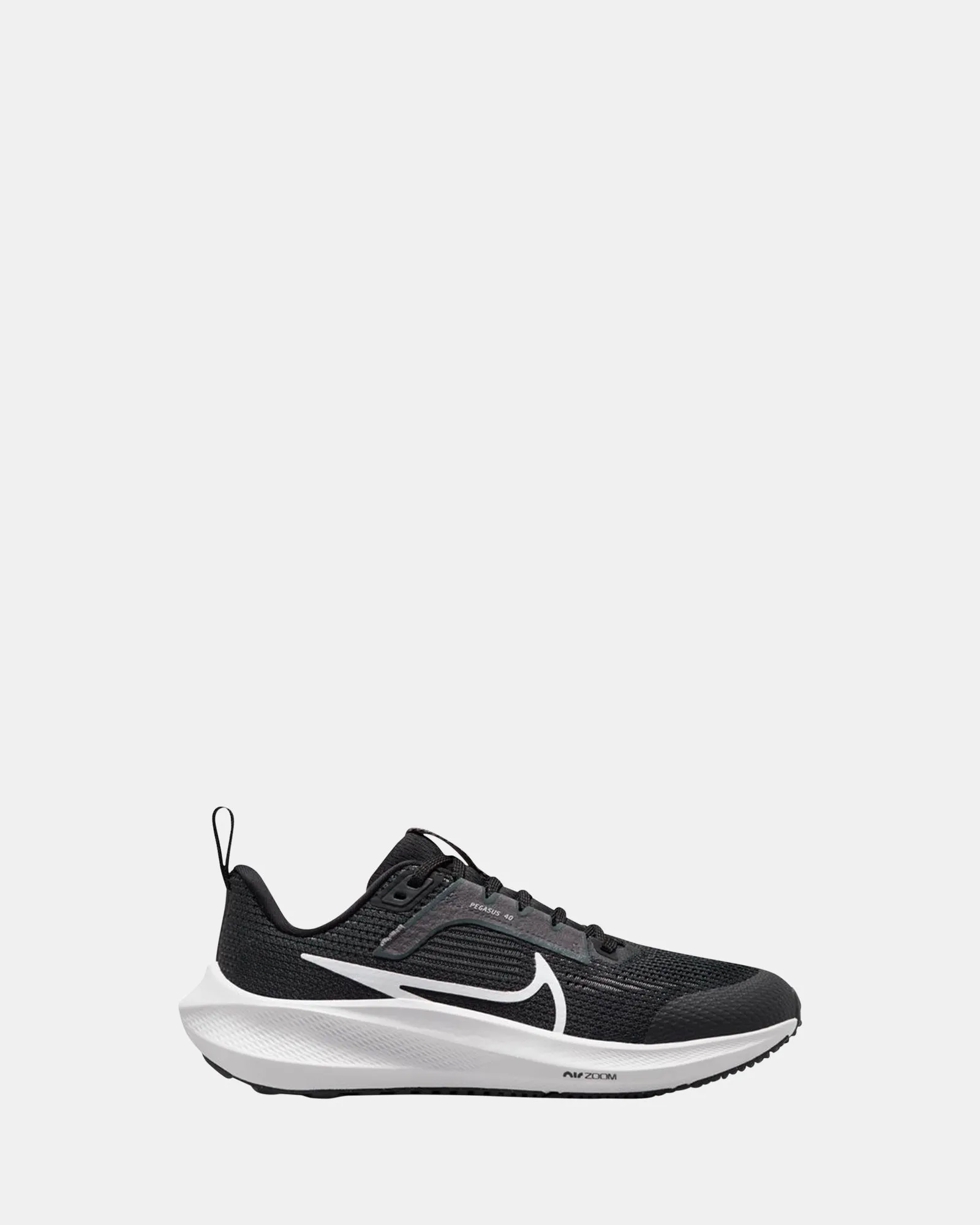 Nike Kids' Shoes Air Zoom Pegasus 40 Grade School Black/White/Iron Grey