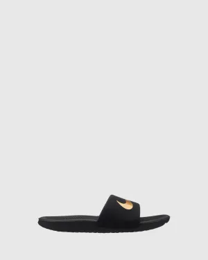 Nike Kids' Shoes Kawa Slides Black/Gold