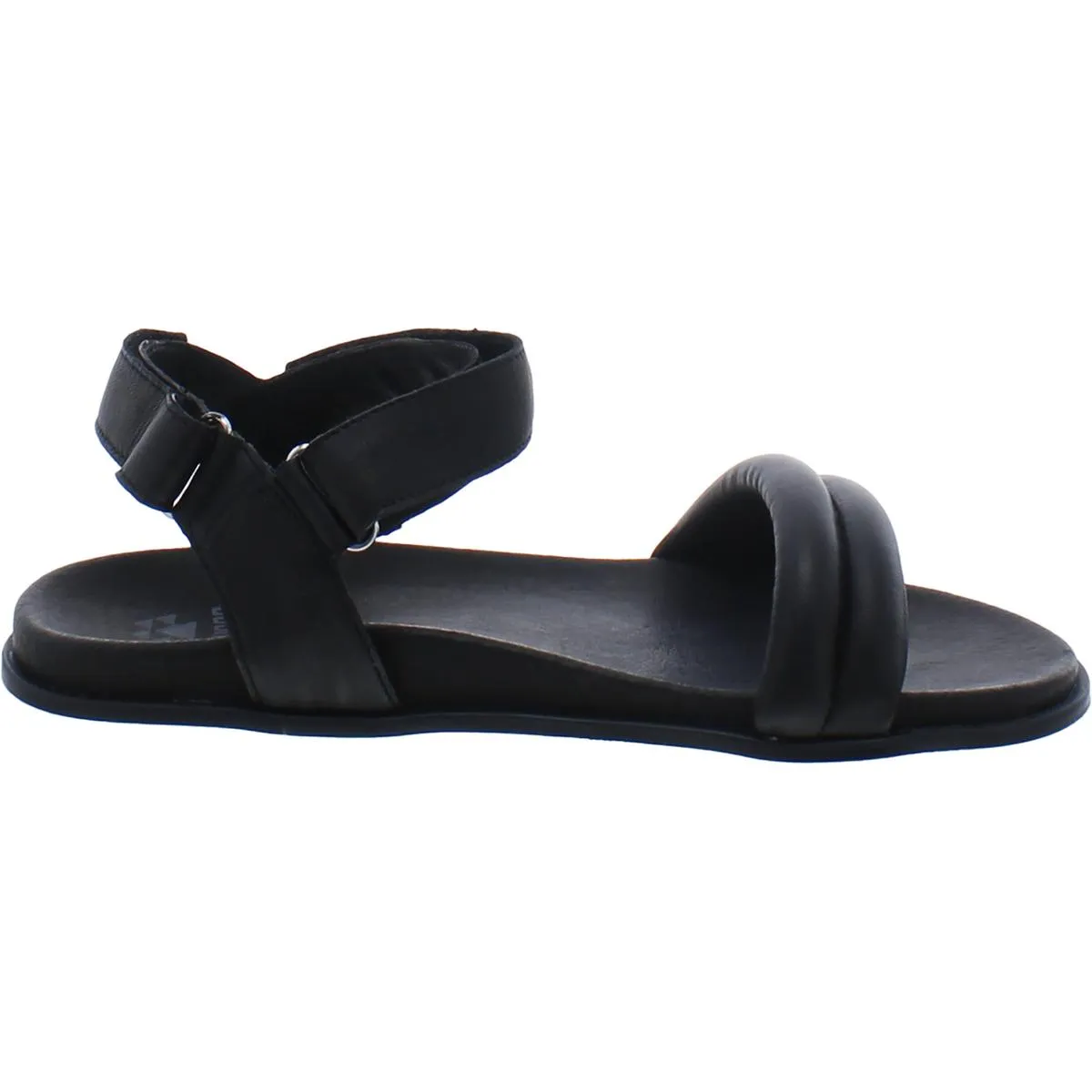 Nolo  Womens Leather Open Toe Flatform Sandals