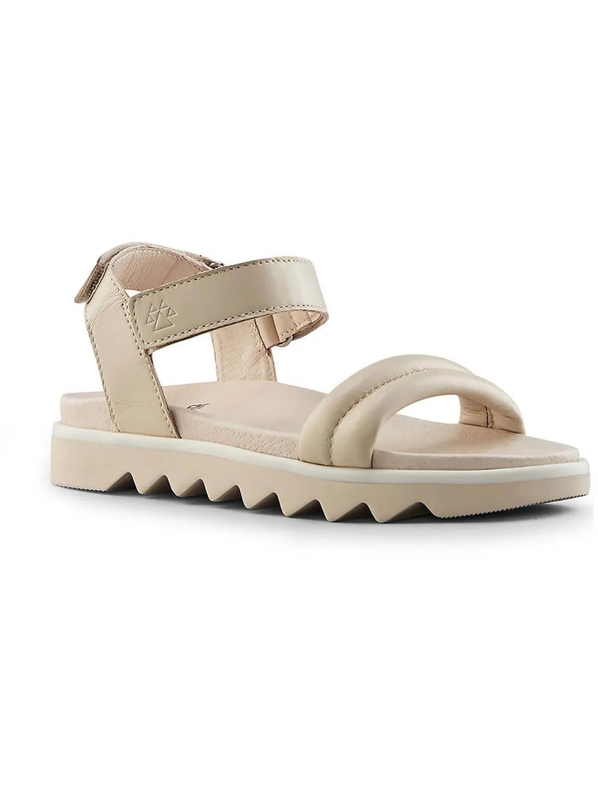 Nolo  Womens Leather Open Toe Flatform Sandals
