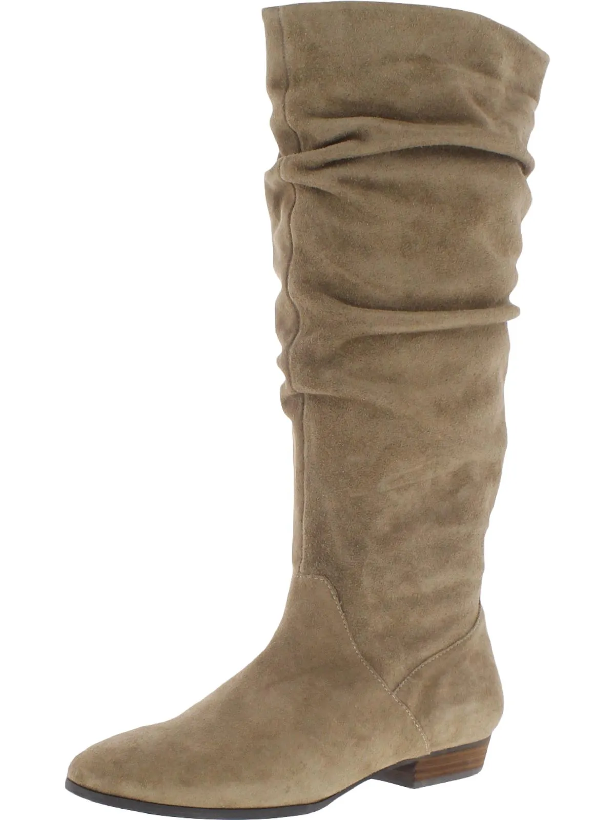 Norwalk Womens Suede Slouchy Mid-Calf Boots