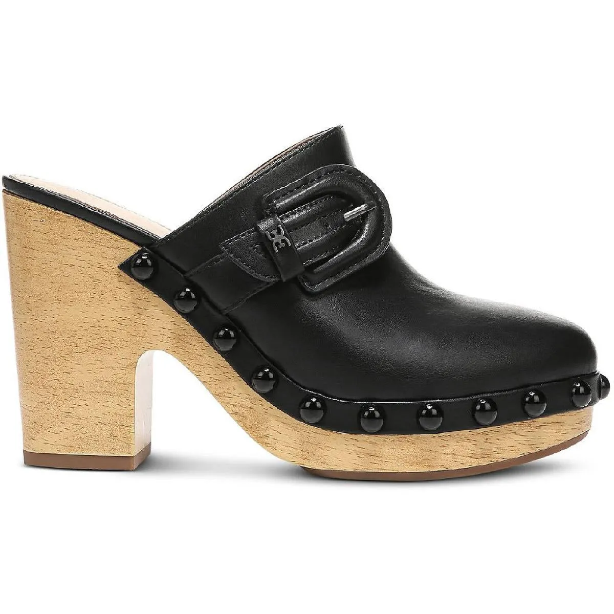 Nyla Womens Buckle Slip On Clogs