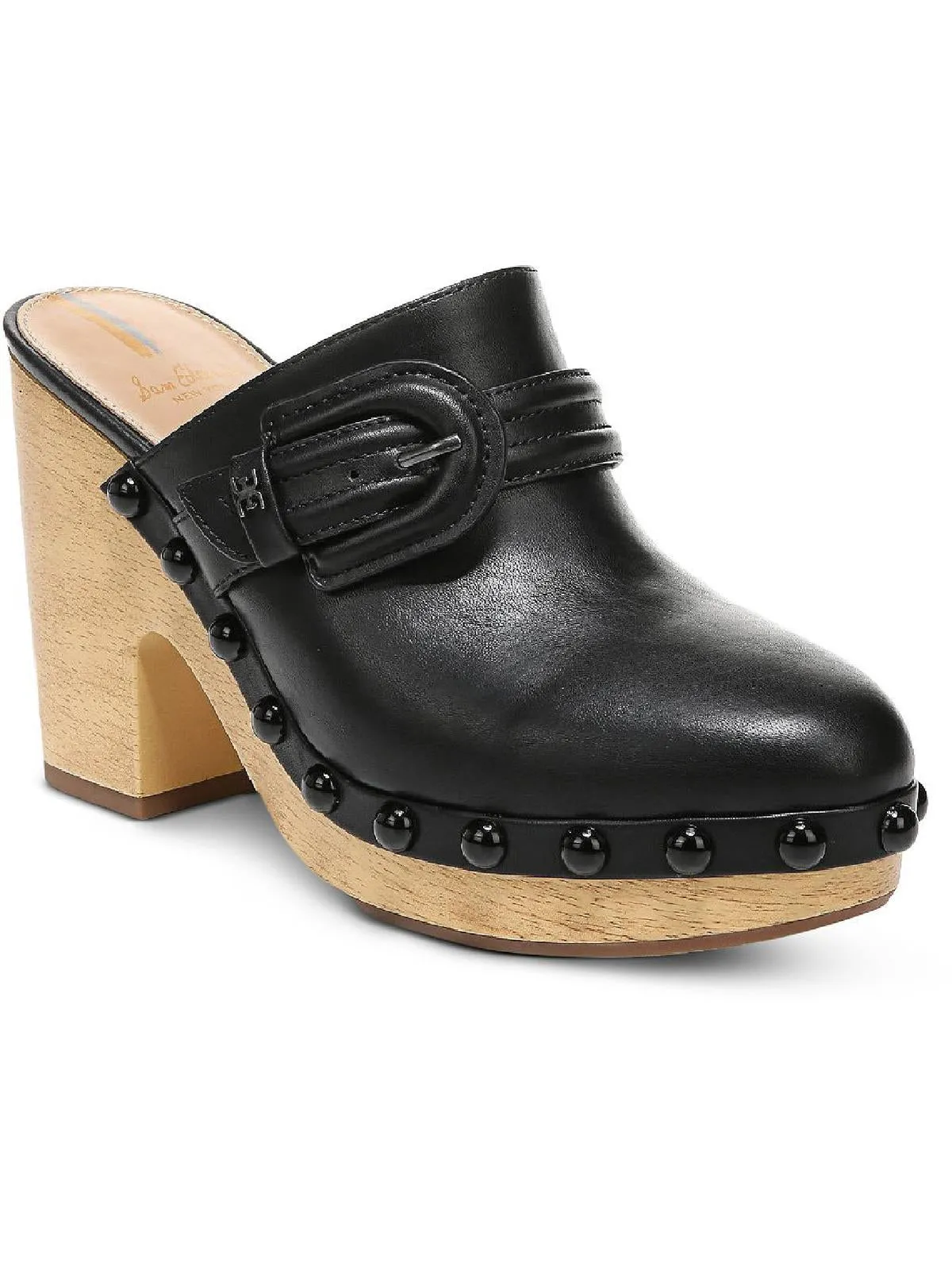 Nyla Womens Buckle Slip On Clogs