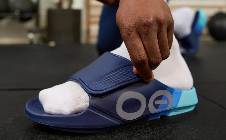 OOFOS OOAHH SPORT FLEX SLIDE SKY RALLY