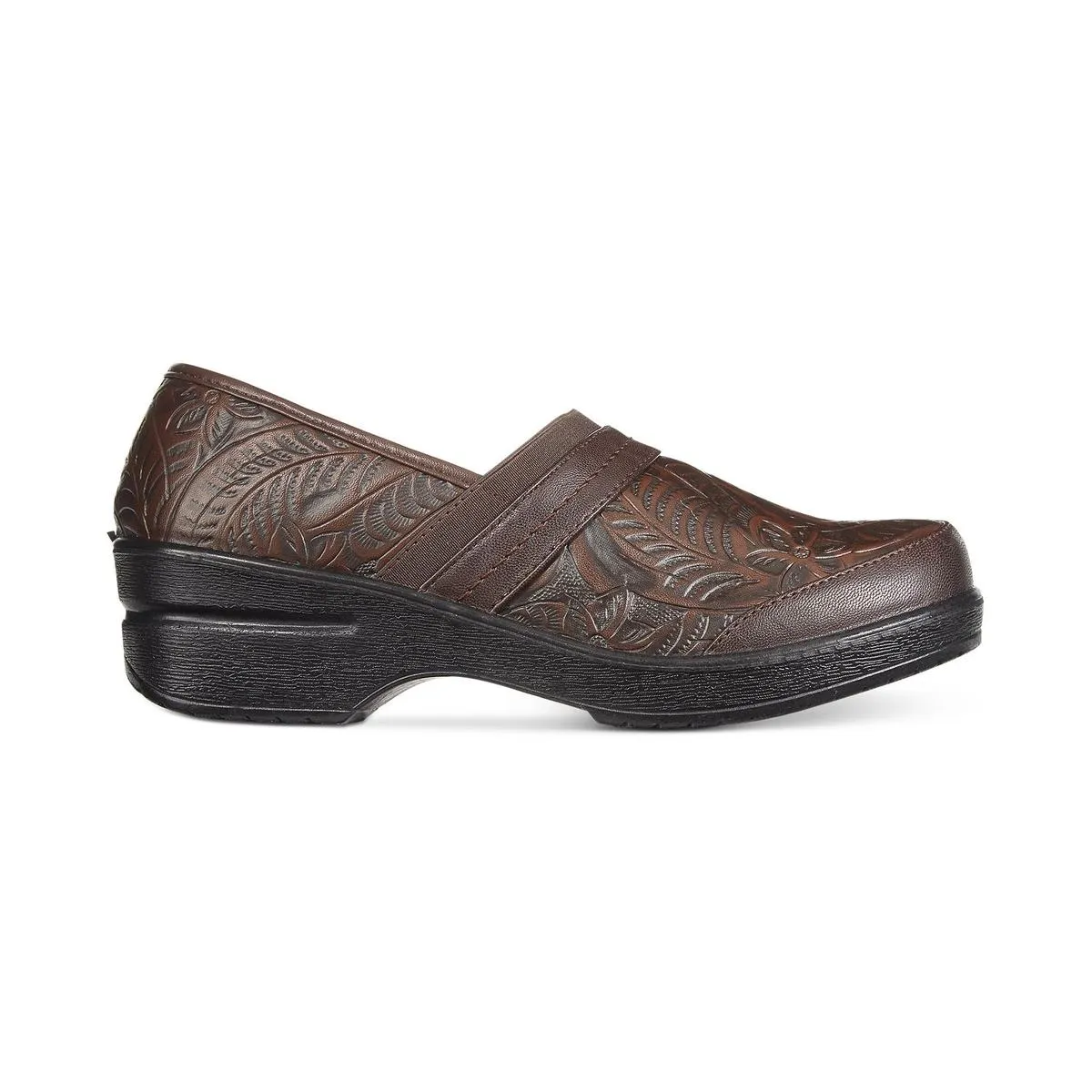 Origin Womens Faux Leather Embossed Clogs