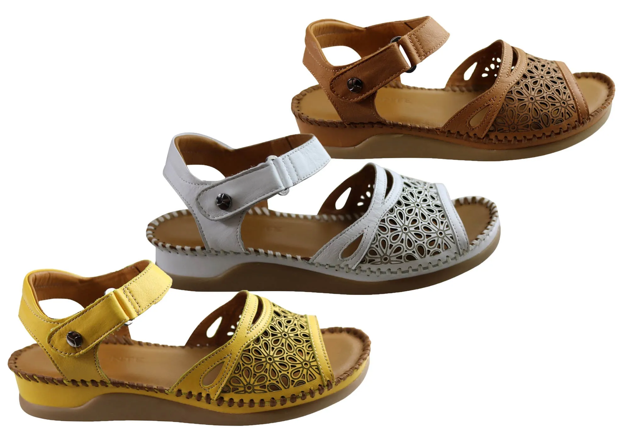Orizonte Noble Womens European Comfortable Leather Sandals Orizonte Shoes