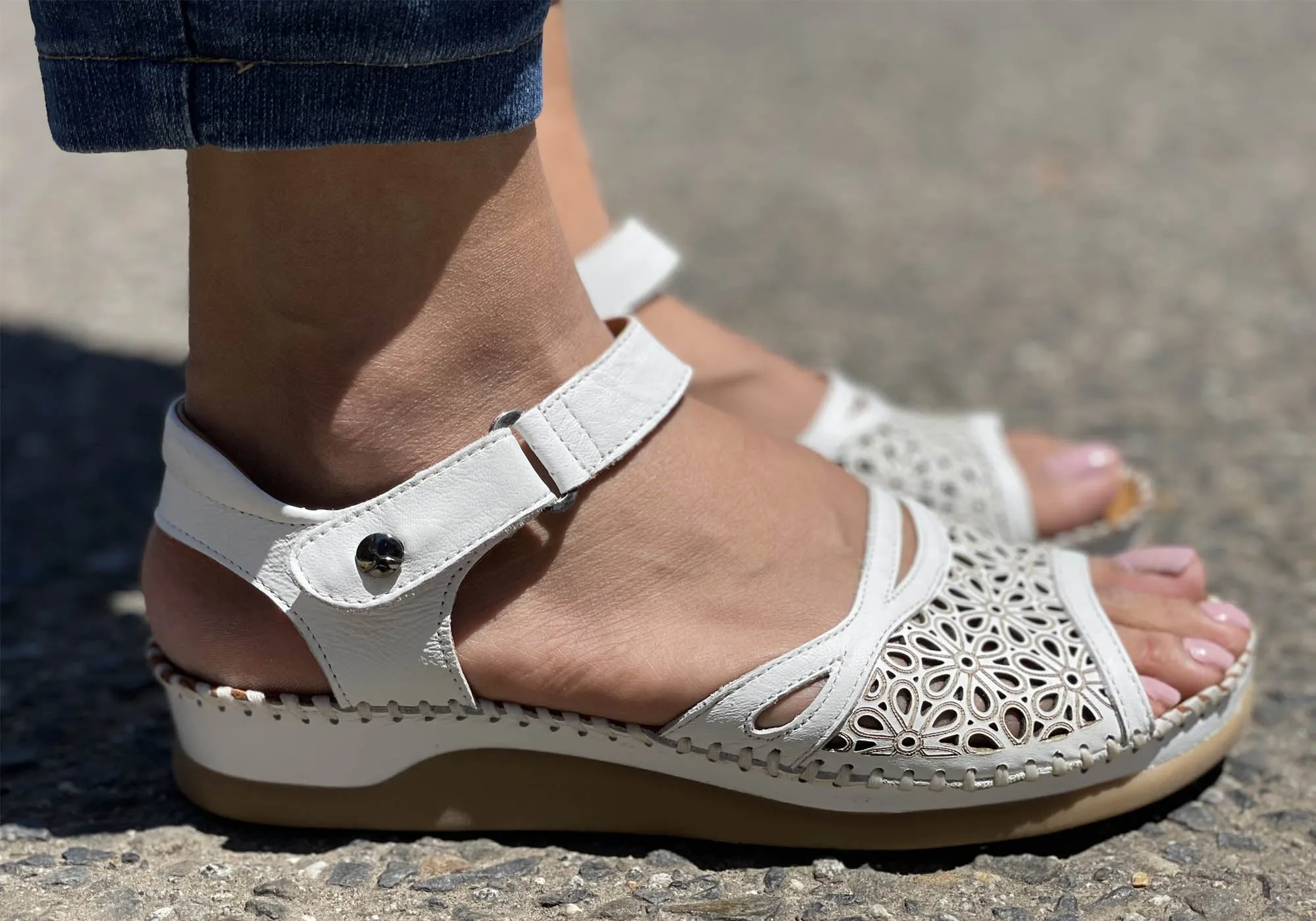 Orizonte Noble Womens European Comfortable Leather Sandals Orizonte Shoes