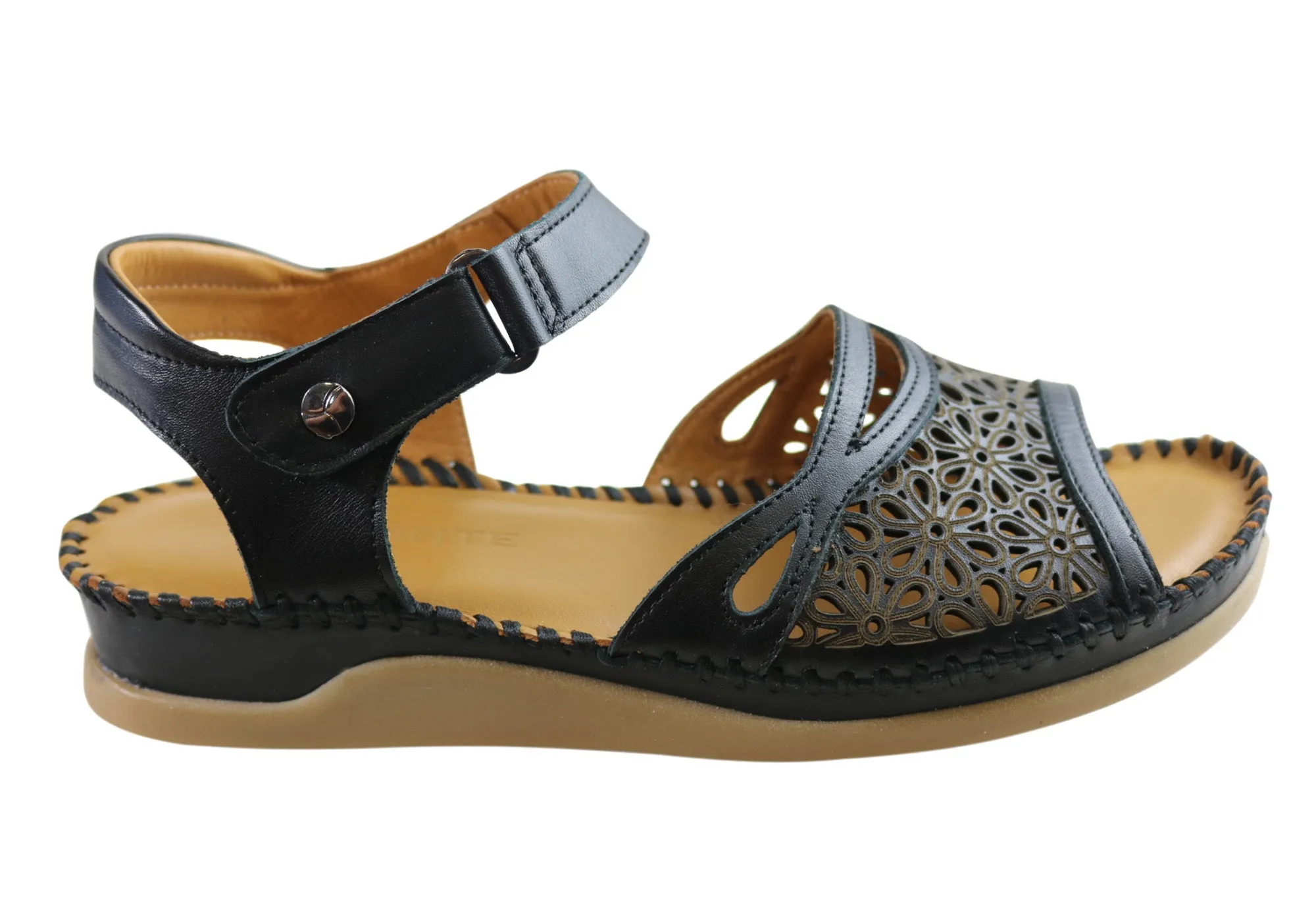 Orizonte Noble Womens European Comfortable Leather Sandals Orizonte Shoes