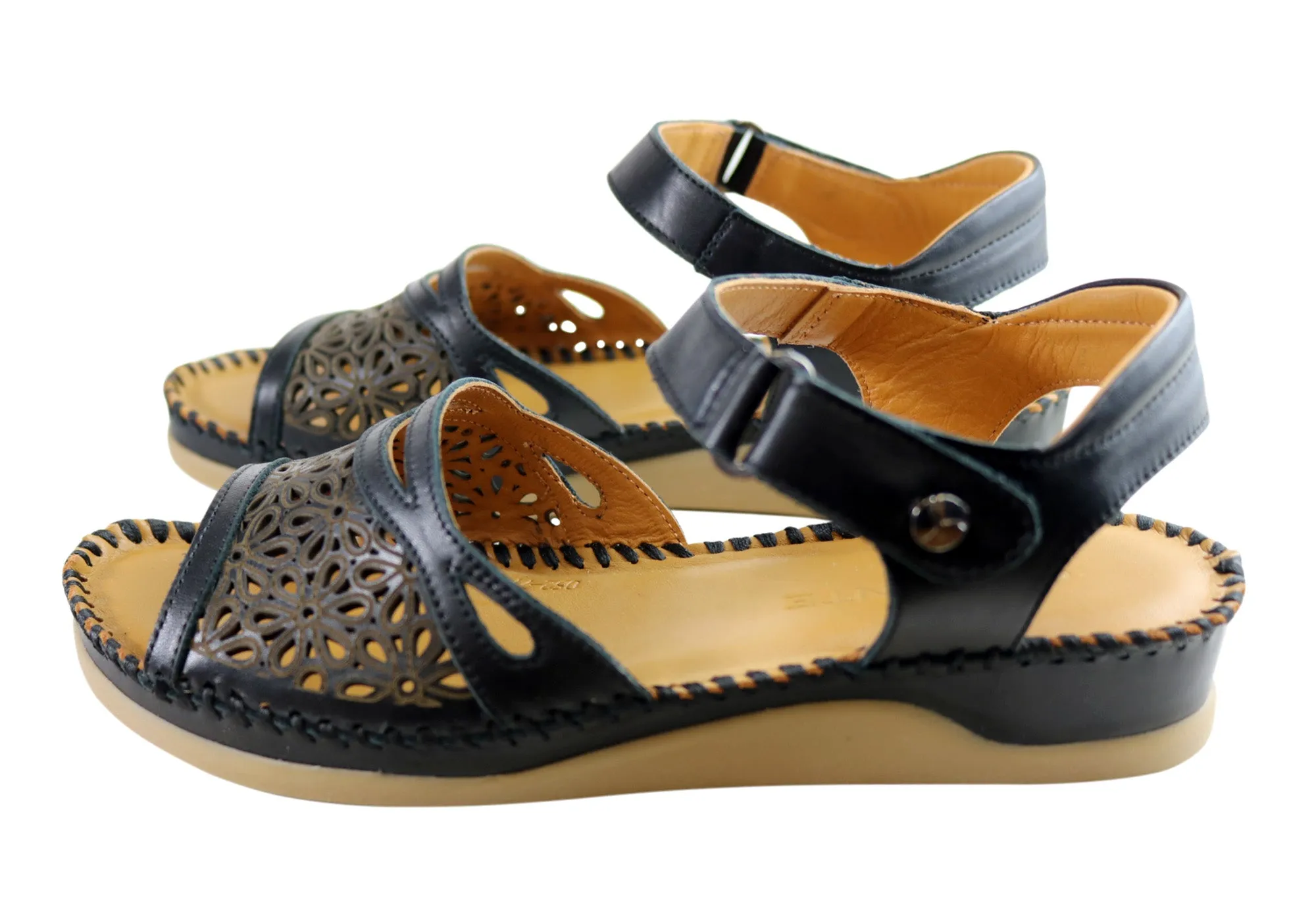 Orizonte Noble Womens European Comfortable Leather Sandals Orizonte Shoes