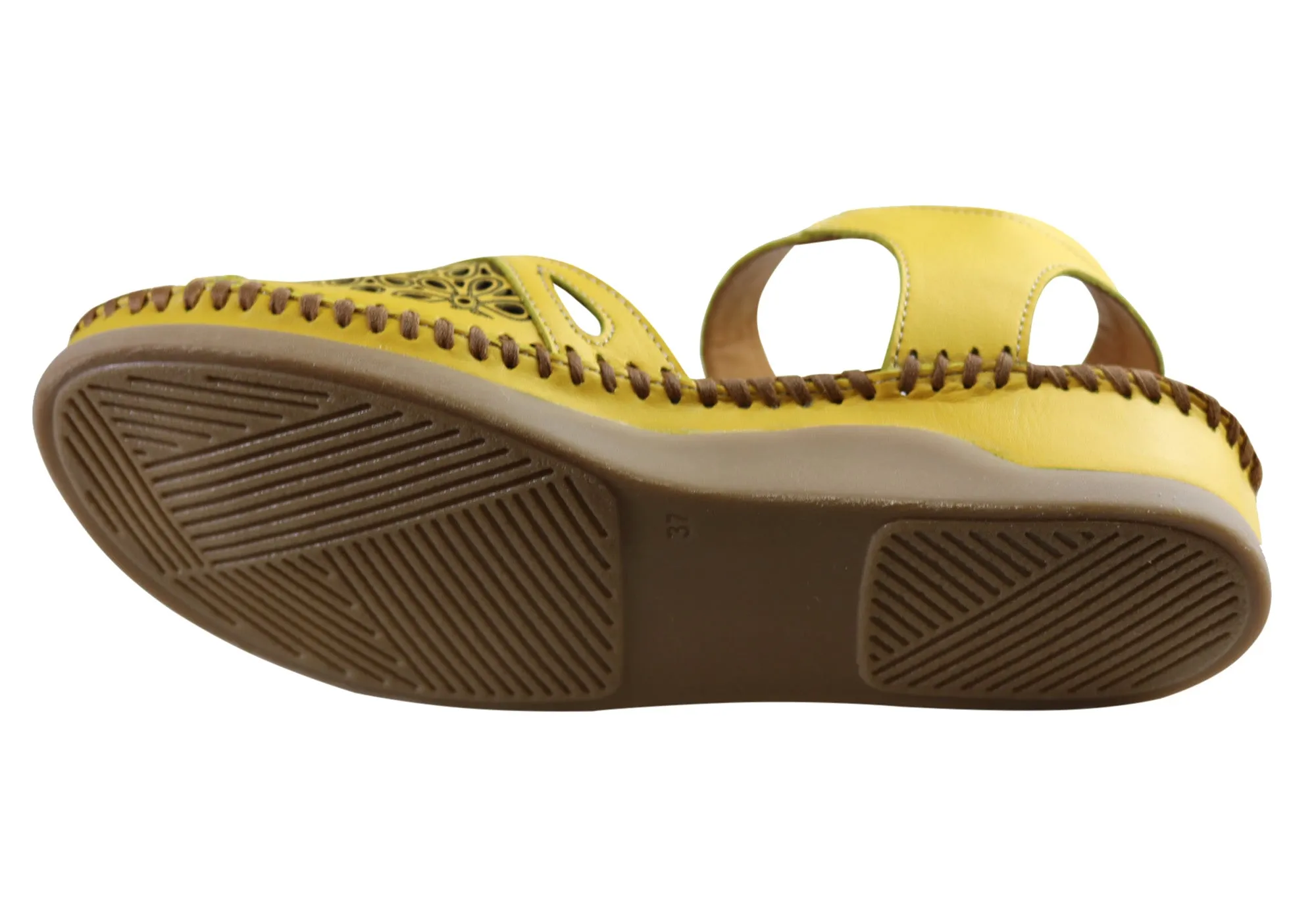 Orizonte Noble Womens European Comfortable Leather Sandals Orizonte Shoes