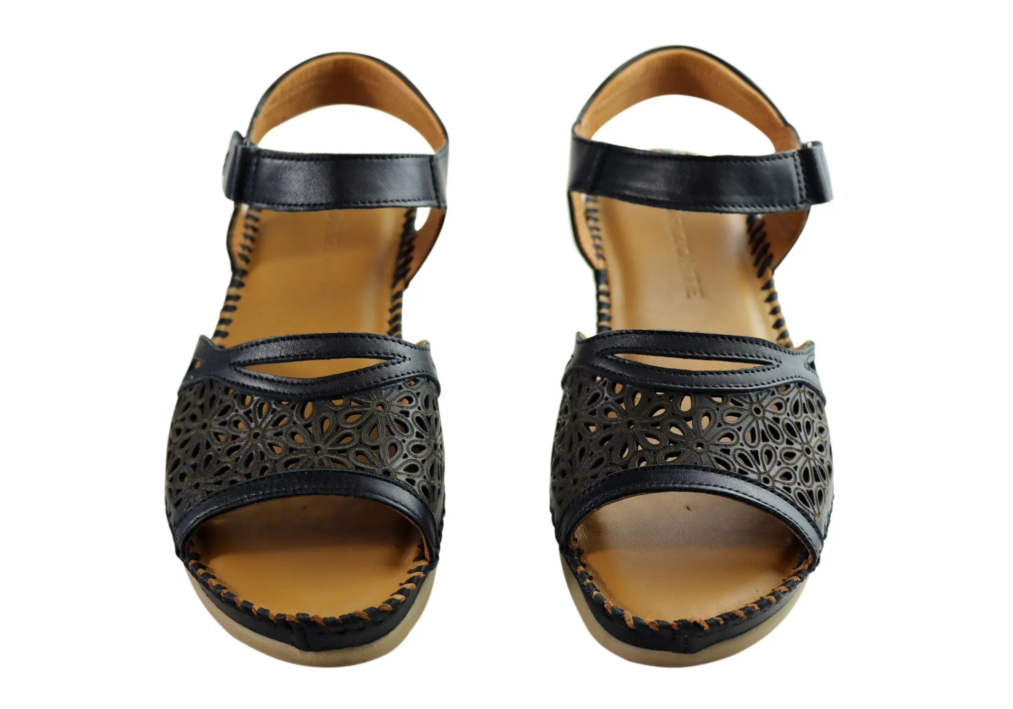 Orizonte Noble Womens European Comfortable Leather Sandals Orizonte Shoes