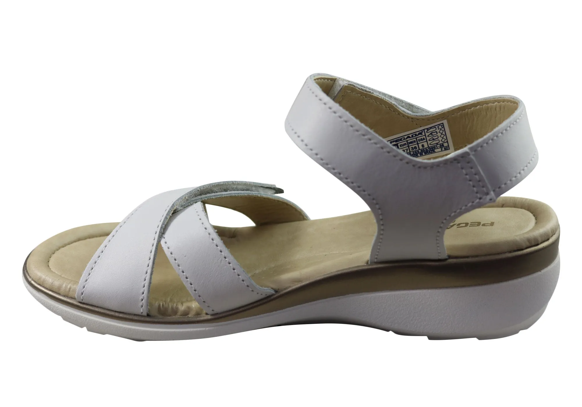 Pegada Kerala Womens Comfortable Leather Sandals Made In Brazil Pegada Shoes