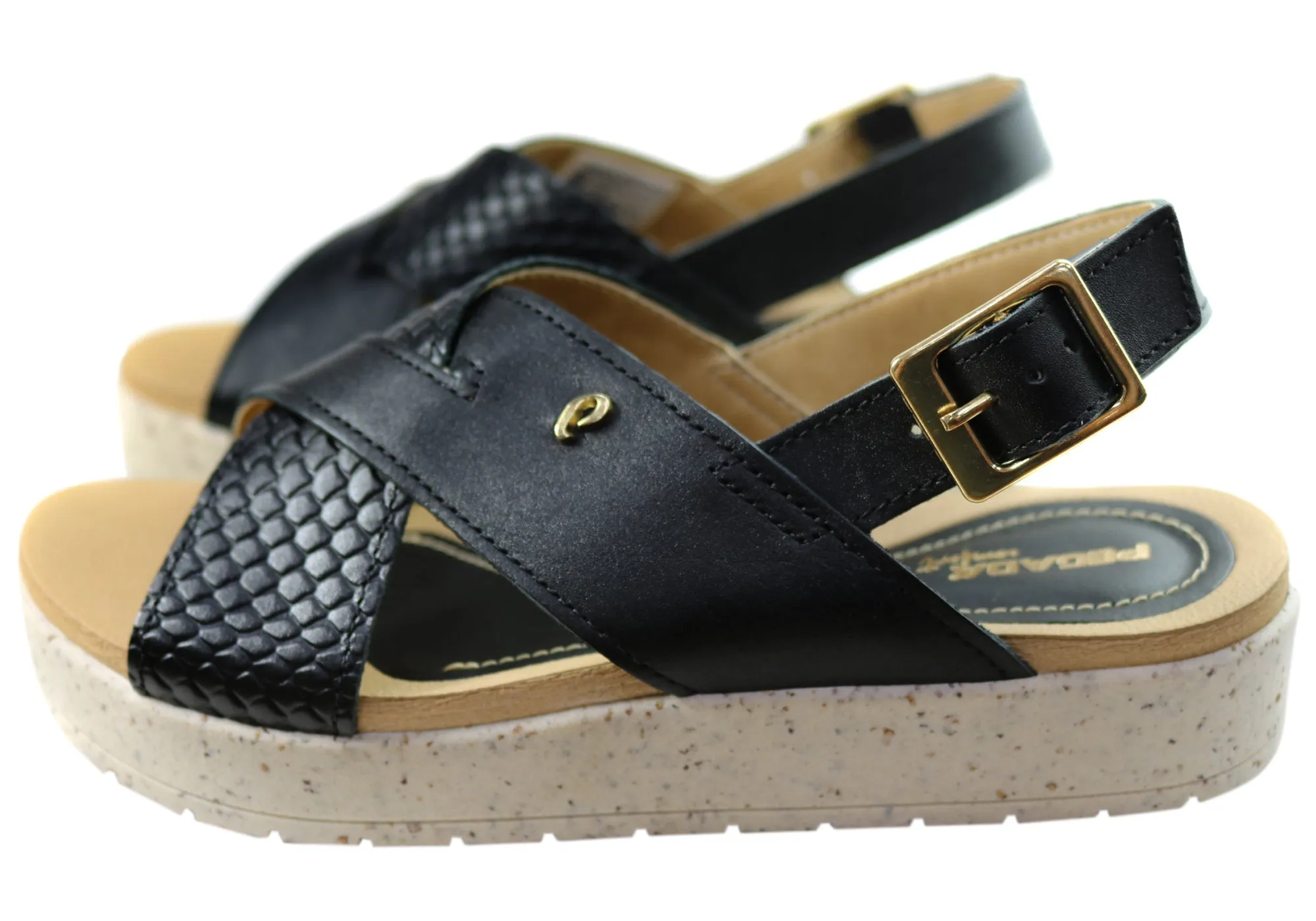 Pegada Nelba Womens Comfortable Leather Sandals Made In Brazil Pegada Shoes
