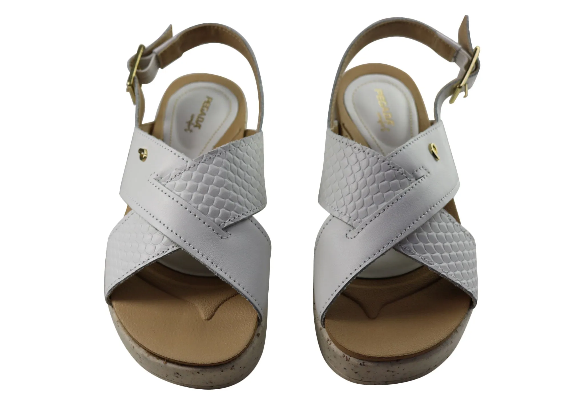 Pegada Nelba Womens Comfortable Leather Sandals Made In Brazil Pegada Shoes