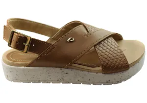 Pegada Nelba Womens Comfortable Leather Sandals Made In Brazil Pegada Shoes