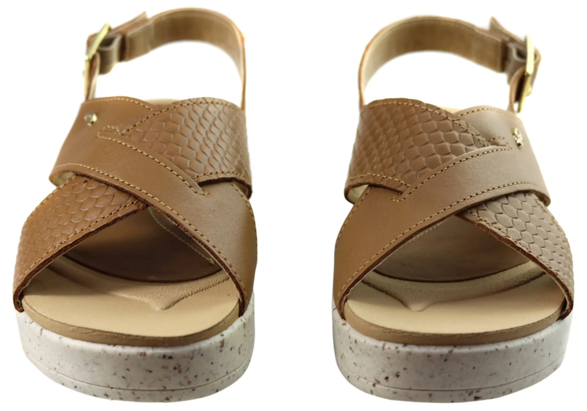 Pegada Nelba Womens Comfortable Leather Sandals Made In Brazil Pegada Shoes