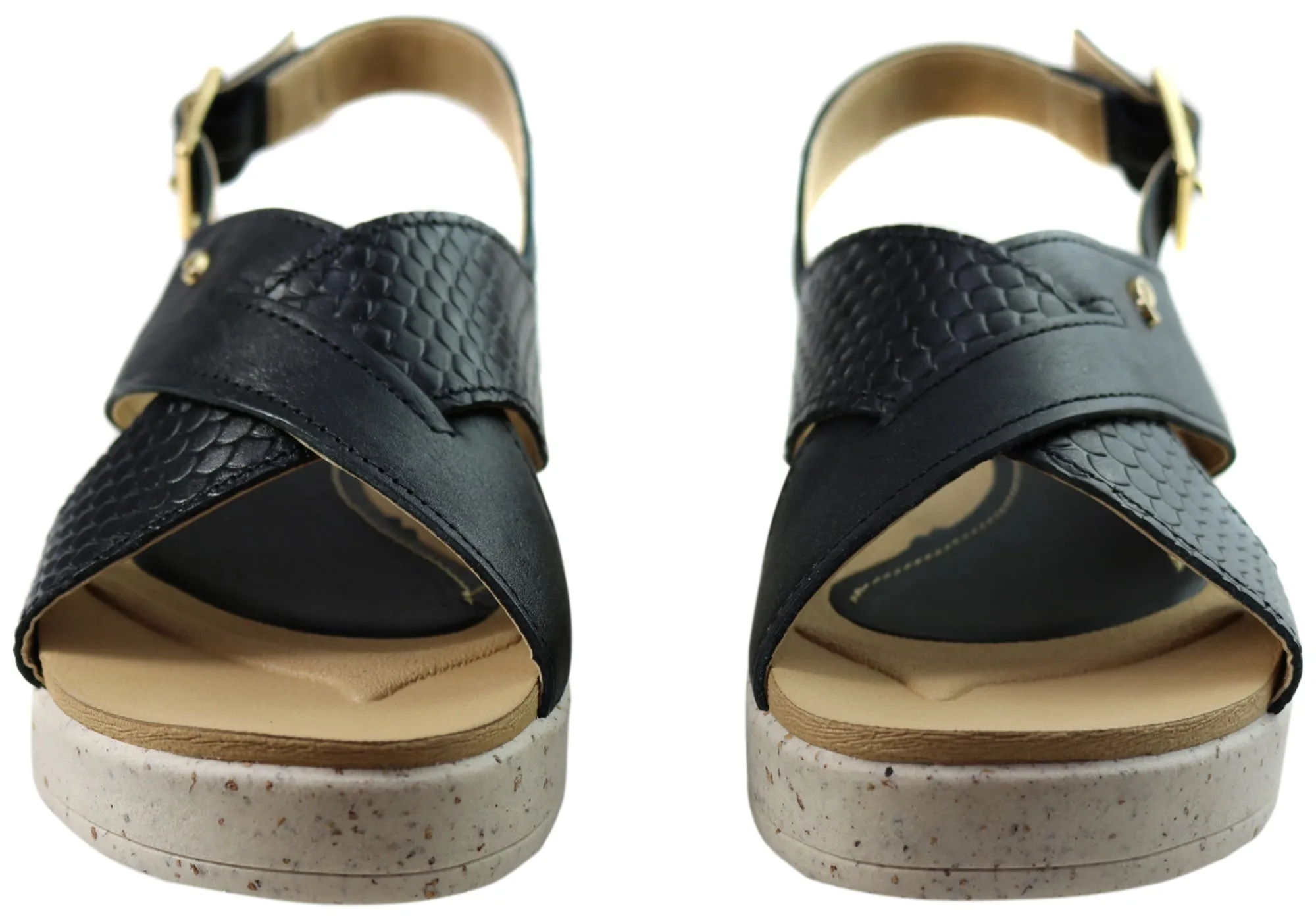 Pegada Nelba Womens Comfortable Leather Sandals Made In Brazil Pegada Shoes