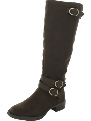 Prarie Womens Faux Suede Tall Knee-High Boots