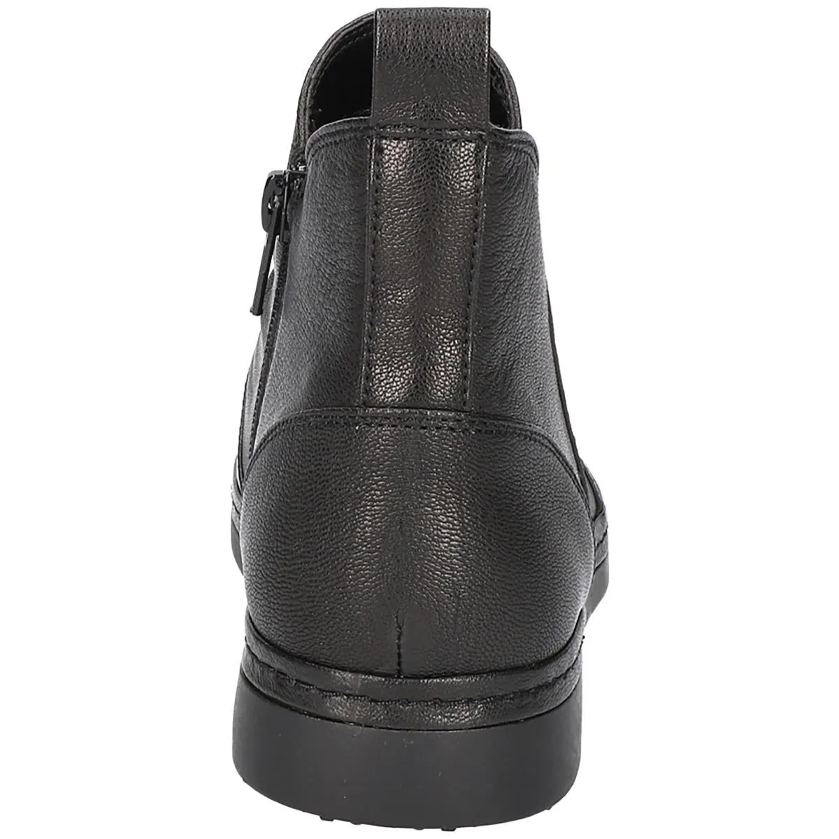 RAQUEL Womens Leather Block Heel Shooties